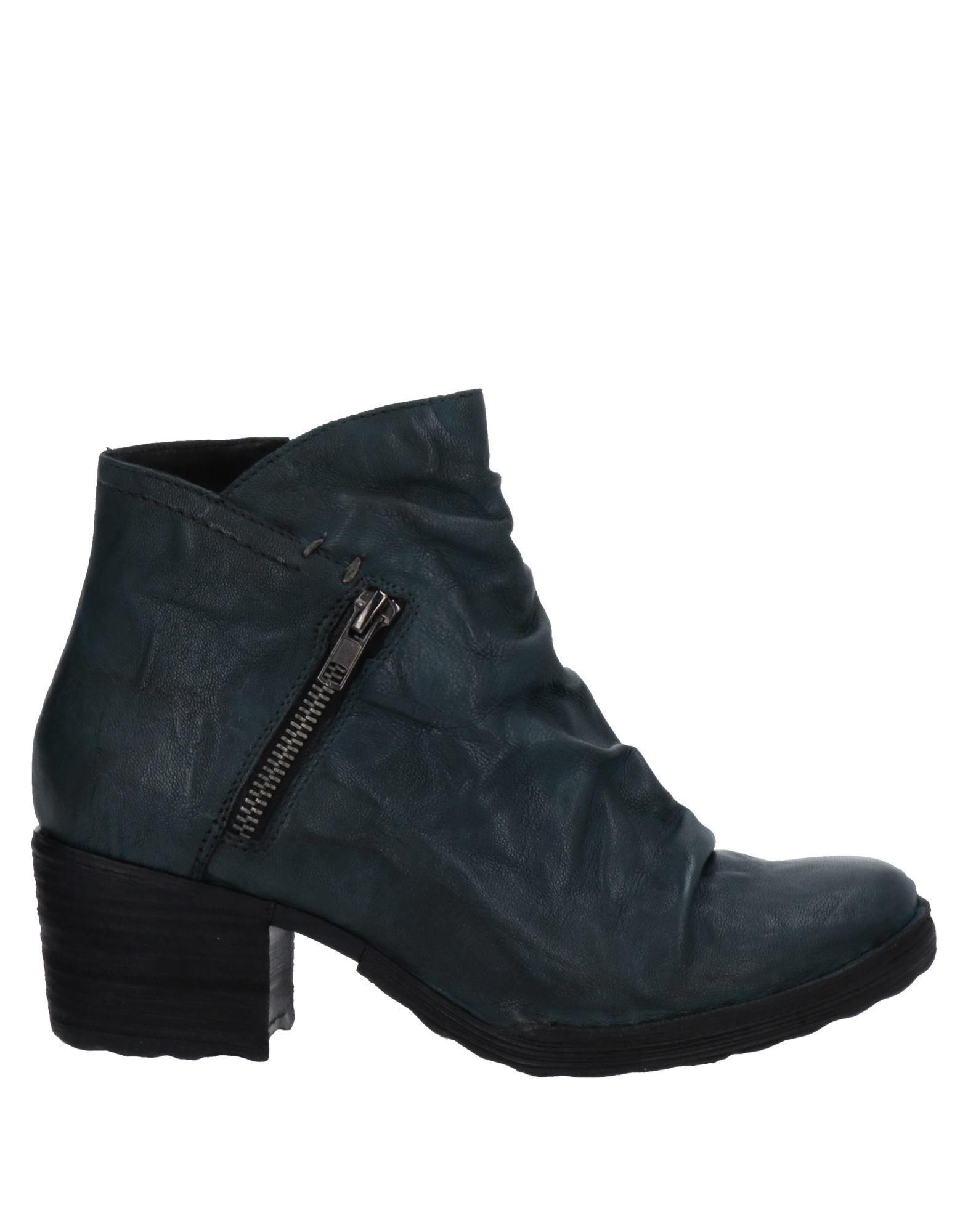 smør Slør Ældre borgere Khrio Leather Ankle Boots in Deep Jade (Blue) - Lyst