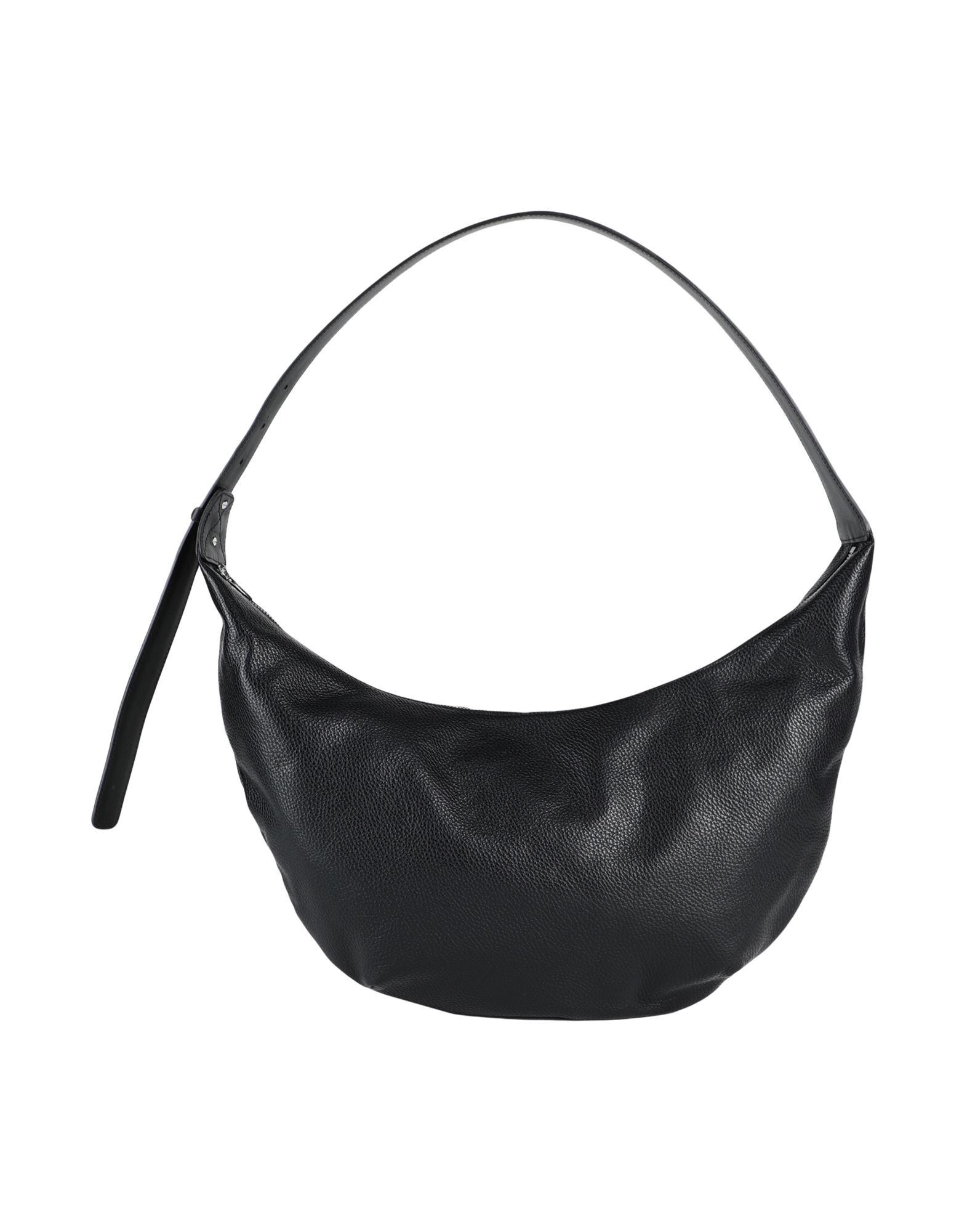 Leather Crossbody Bag - Black - ARKET