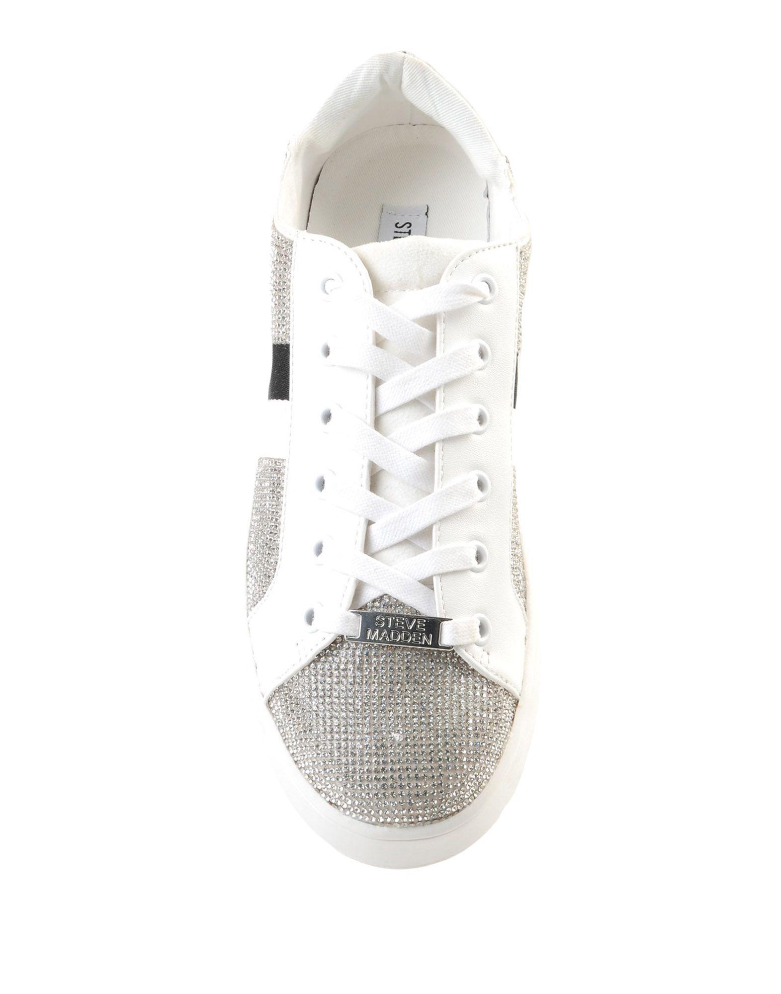 steve madden white canvas sneakers