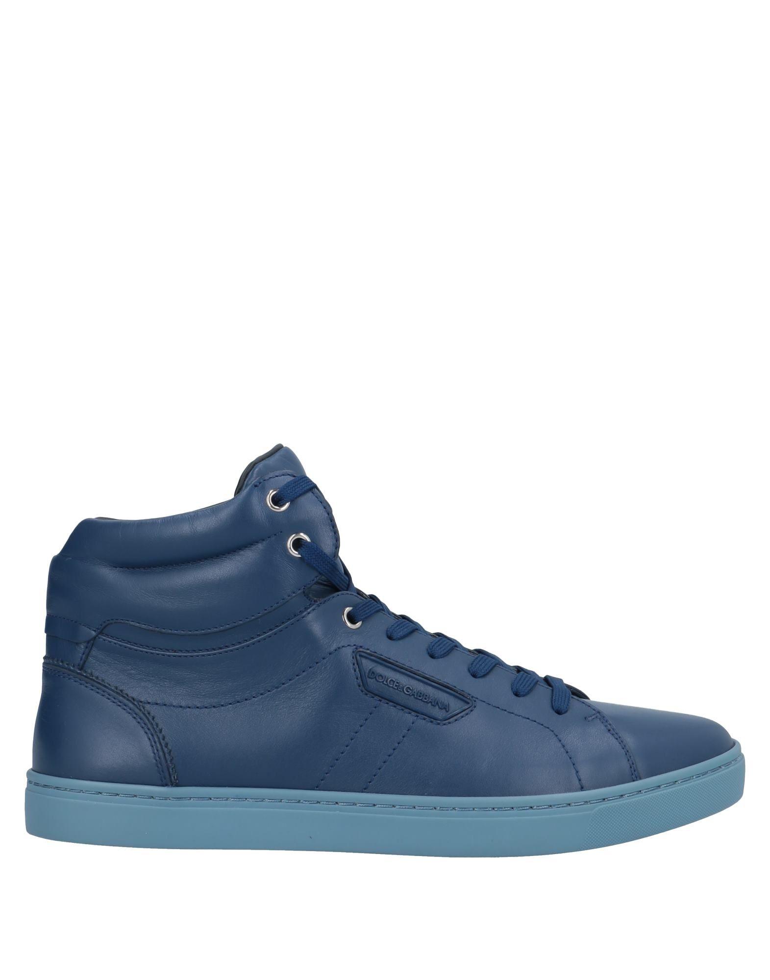 Dolce & Gabbana Leather High-tops & Sneakers in Blue for Men - Lyst