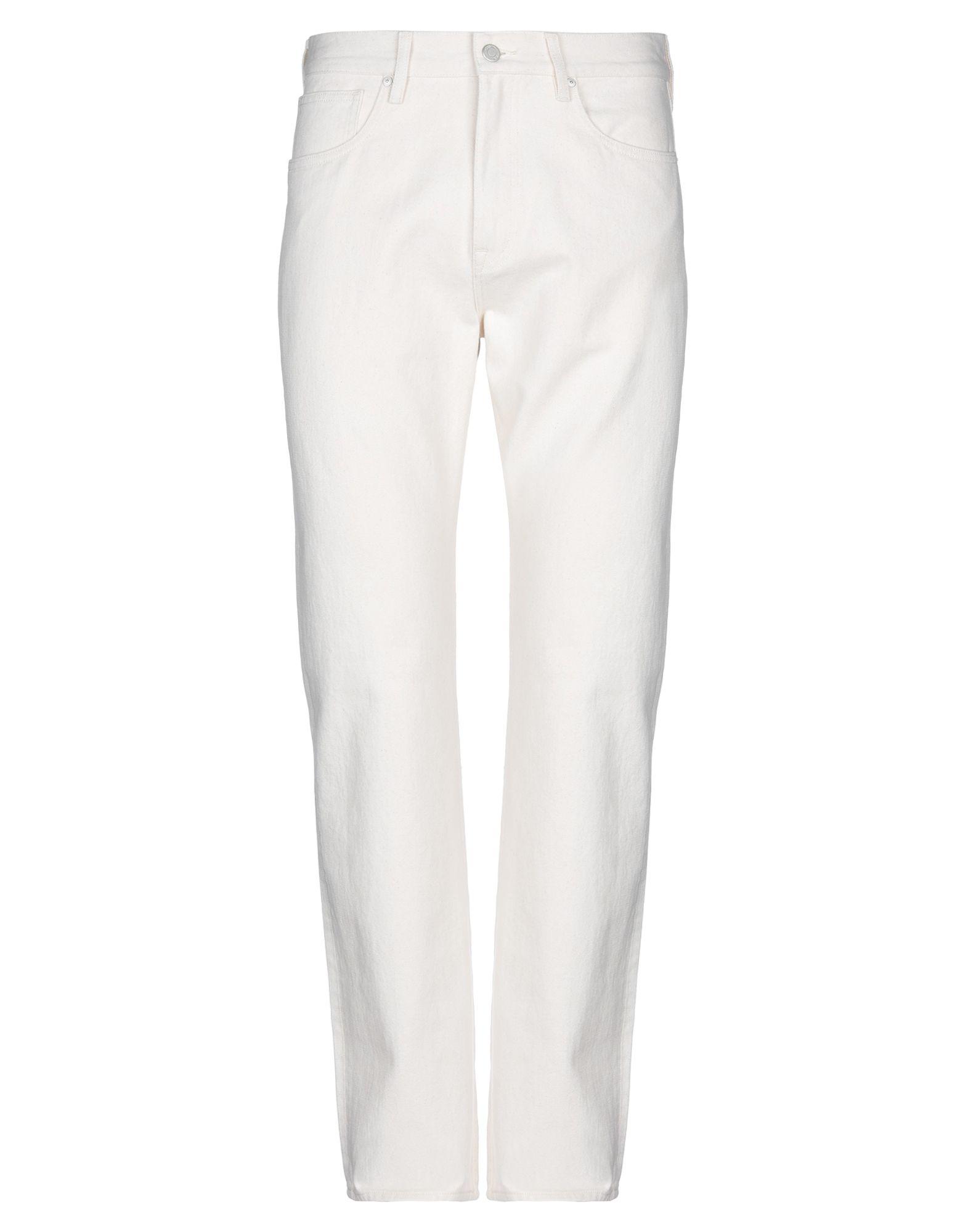 Calvin Klein Denim Pants in Ivory (White) for Men - Lyst