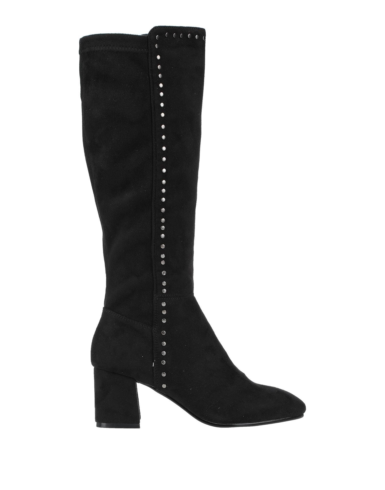 CafeNoir Knee Boots in Black - Lyst
