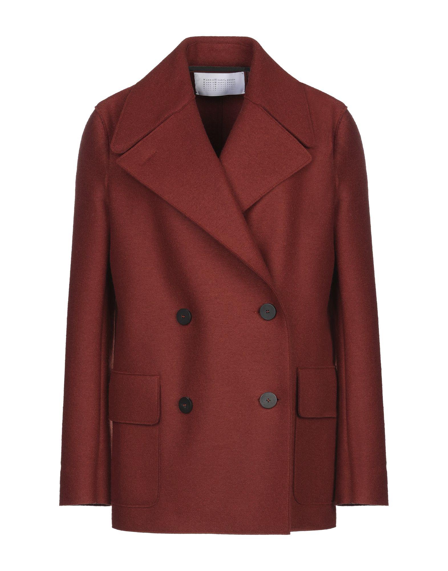 Harris Wharf London Wool Coat in Rust (Red) - Lyst