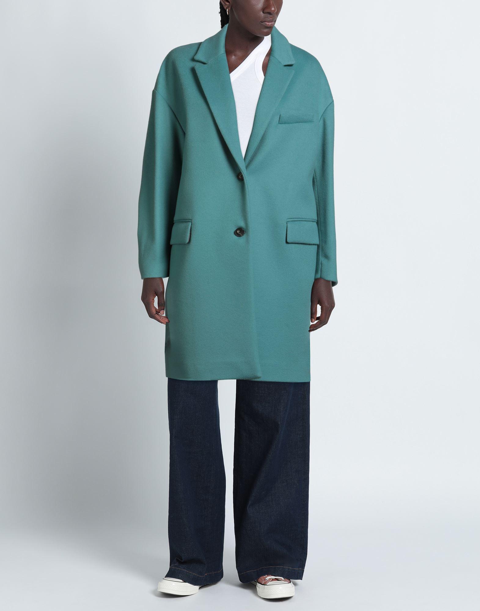 ANNIE PARIS Coat Virgin Wool, Cashmere in Blue Lyst UK