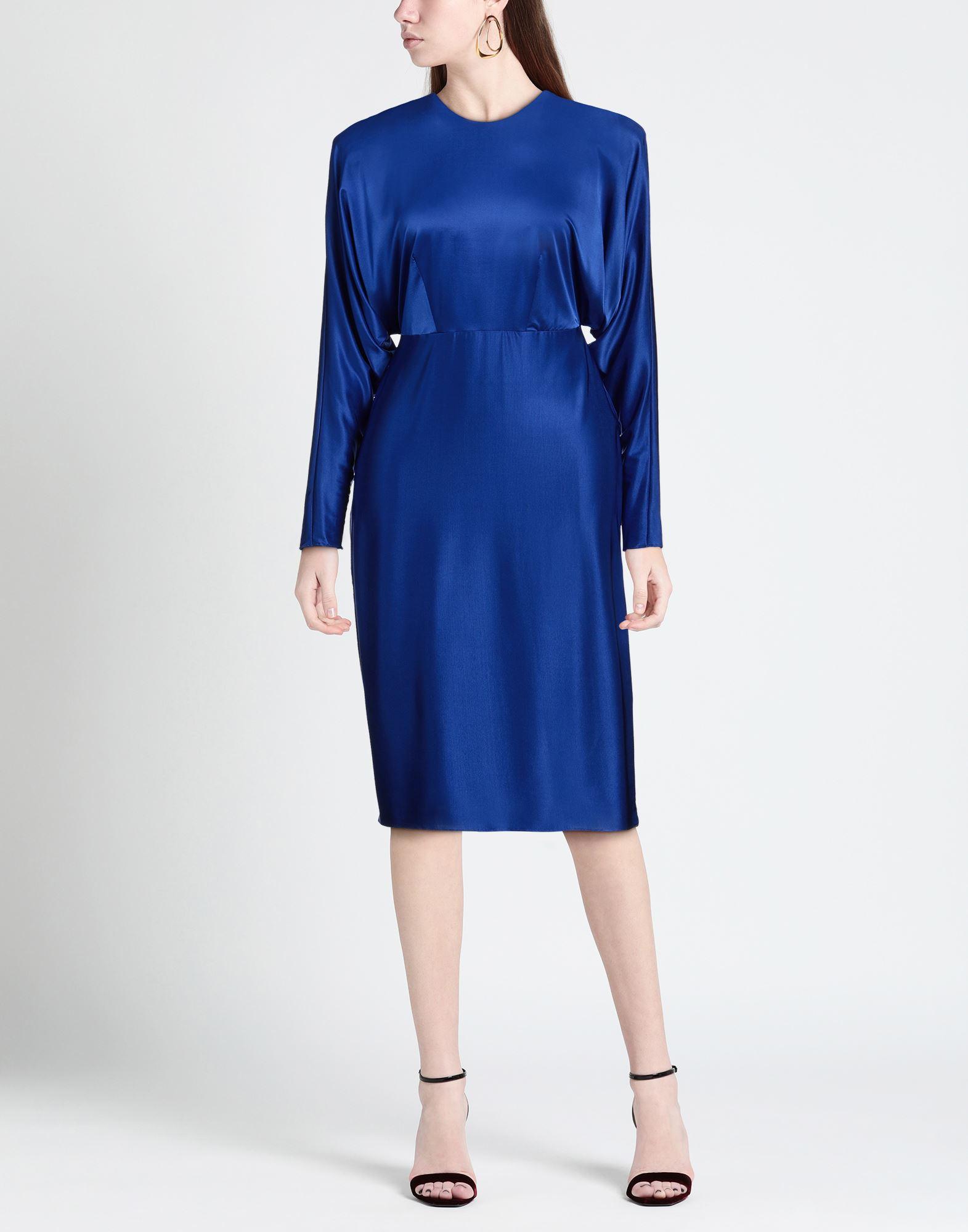 alexandre vauthier blue dress Alexandre Vauthier Asymmetric midi dress Alexandre Vauthier