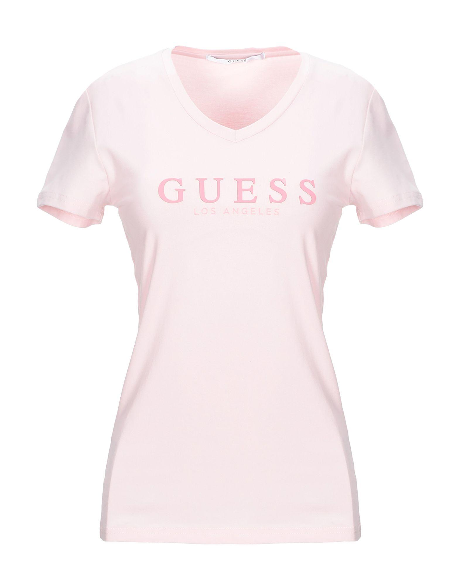Guess T-shirt in Pink - Lyst