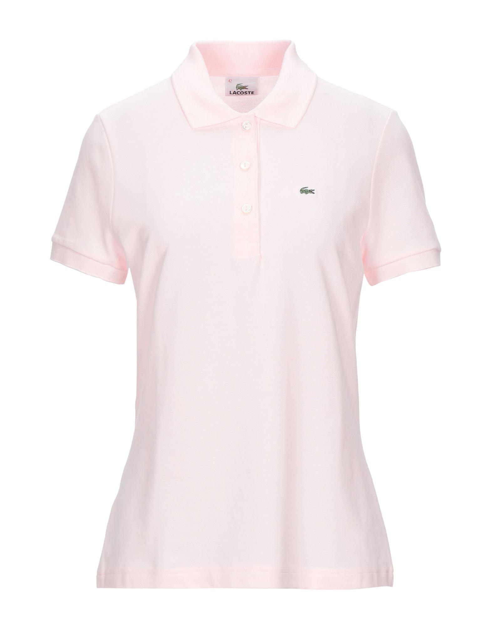lacoste light pink polo shirt