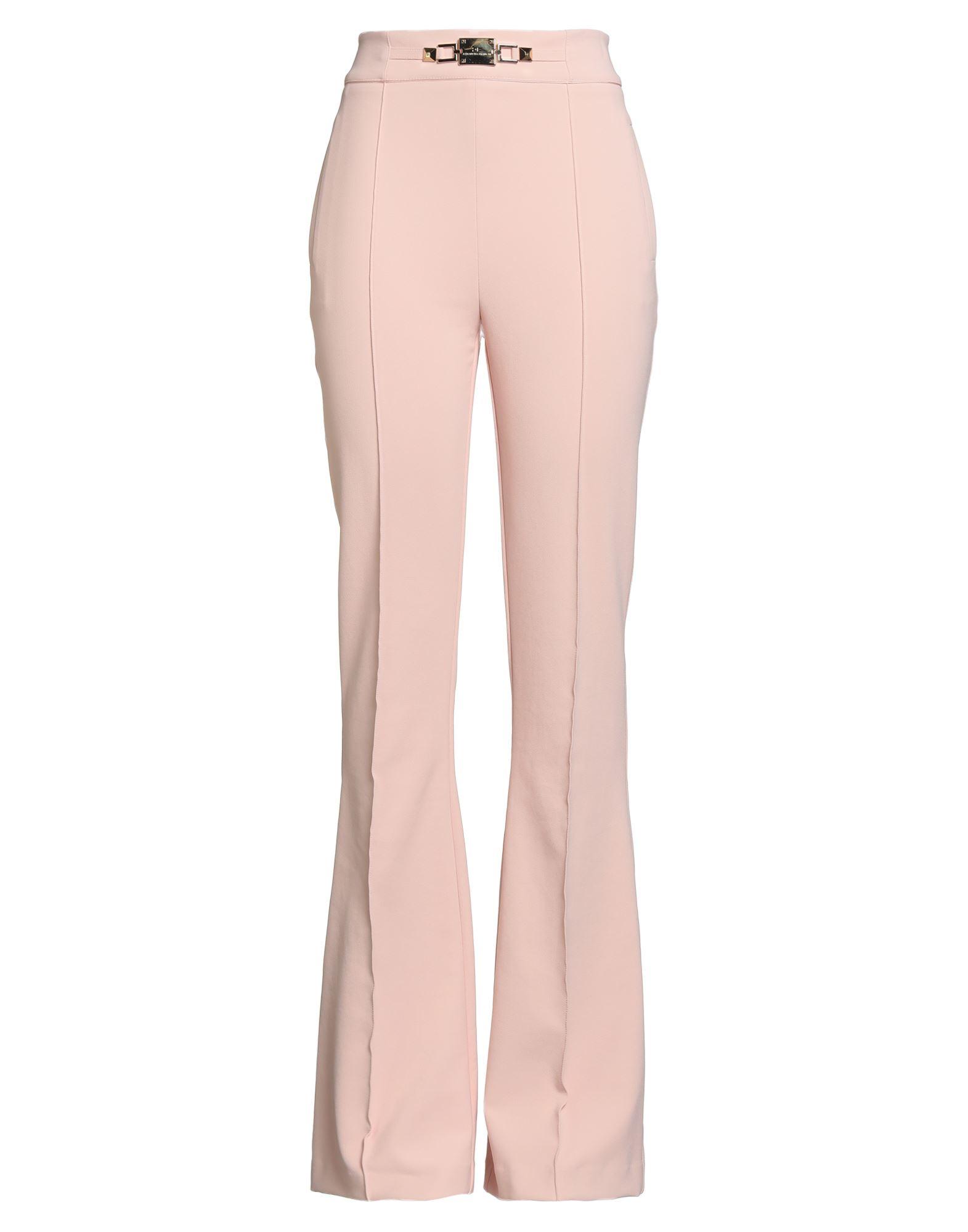 パンツ ELISABETTA FRANCHI Elisabetta Franchi Trousers Pink Elisabetta Franchi High-waisted Skinny Trousers In Pink