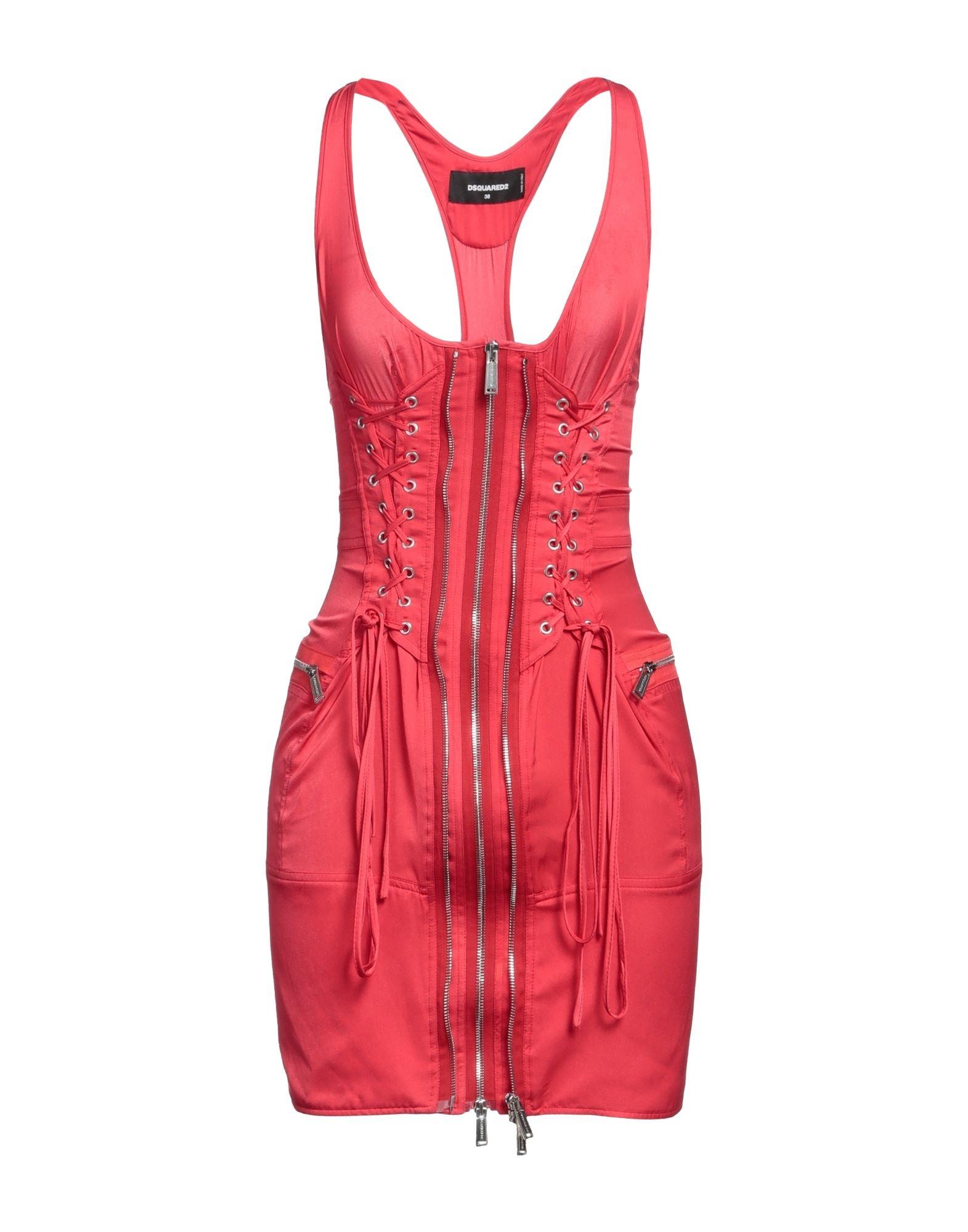 DSquared² Short Dress in Red | Lyst