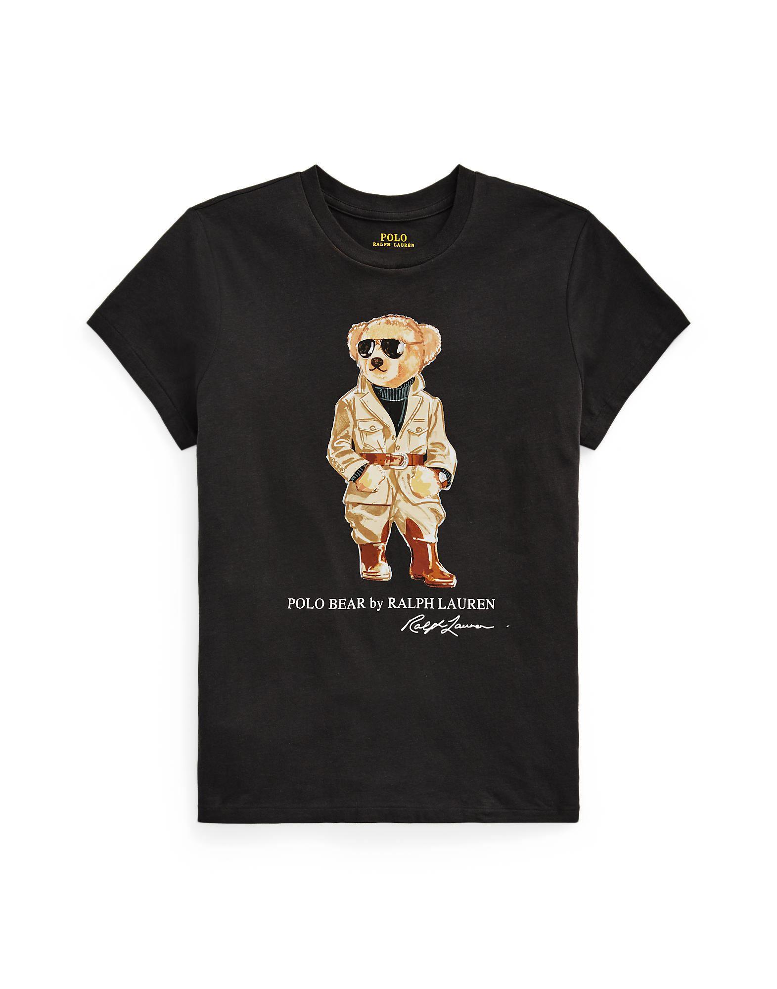 Polo Ralph Lauren Safari Polo Bear Tee in Black Lyst