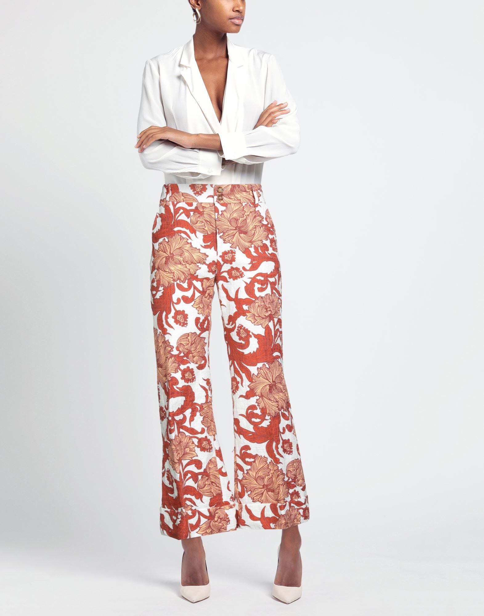 パンツ La Double J Wide-Leg Silk Trousers With Floral Pattern La Doublej La Double J Wide-leg Floral Print Silk Trousers