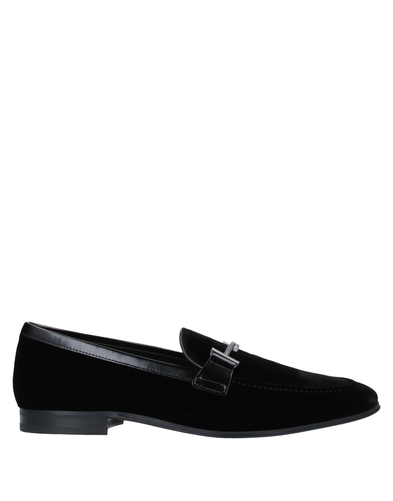 Tod's Leather Loafer in Black for Men - Lyst