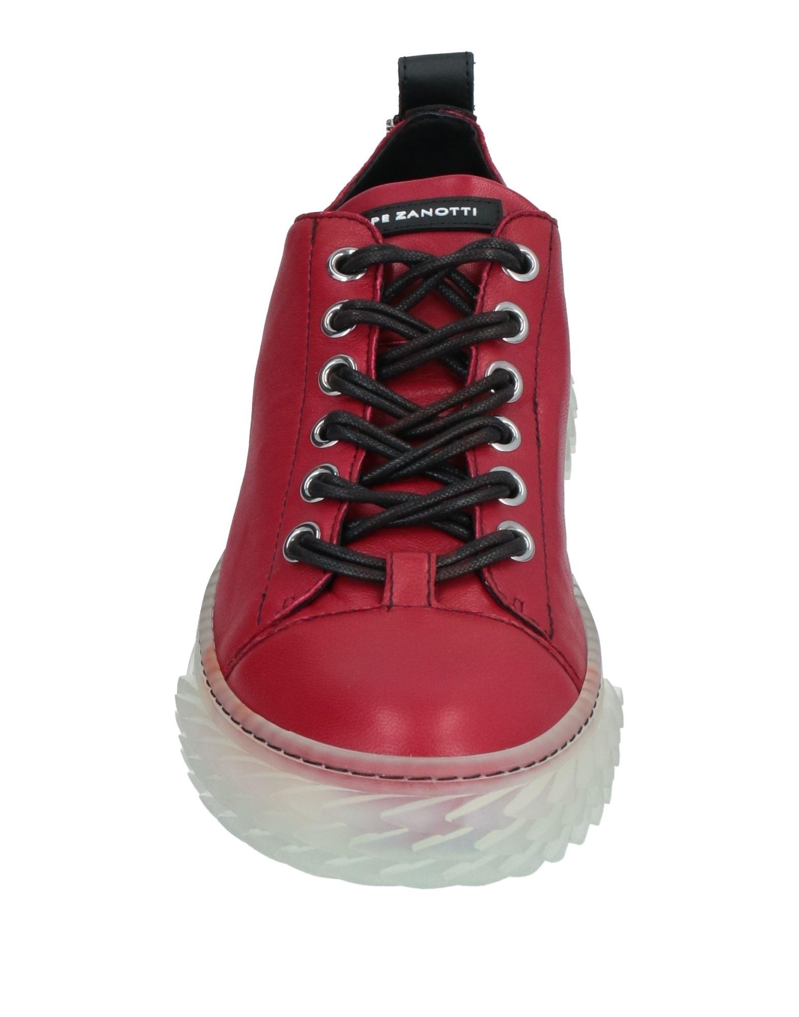 red giuseppe trainers