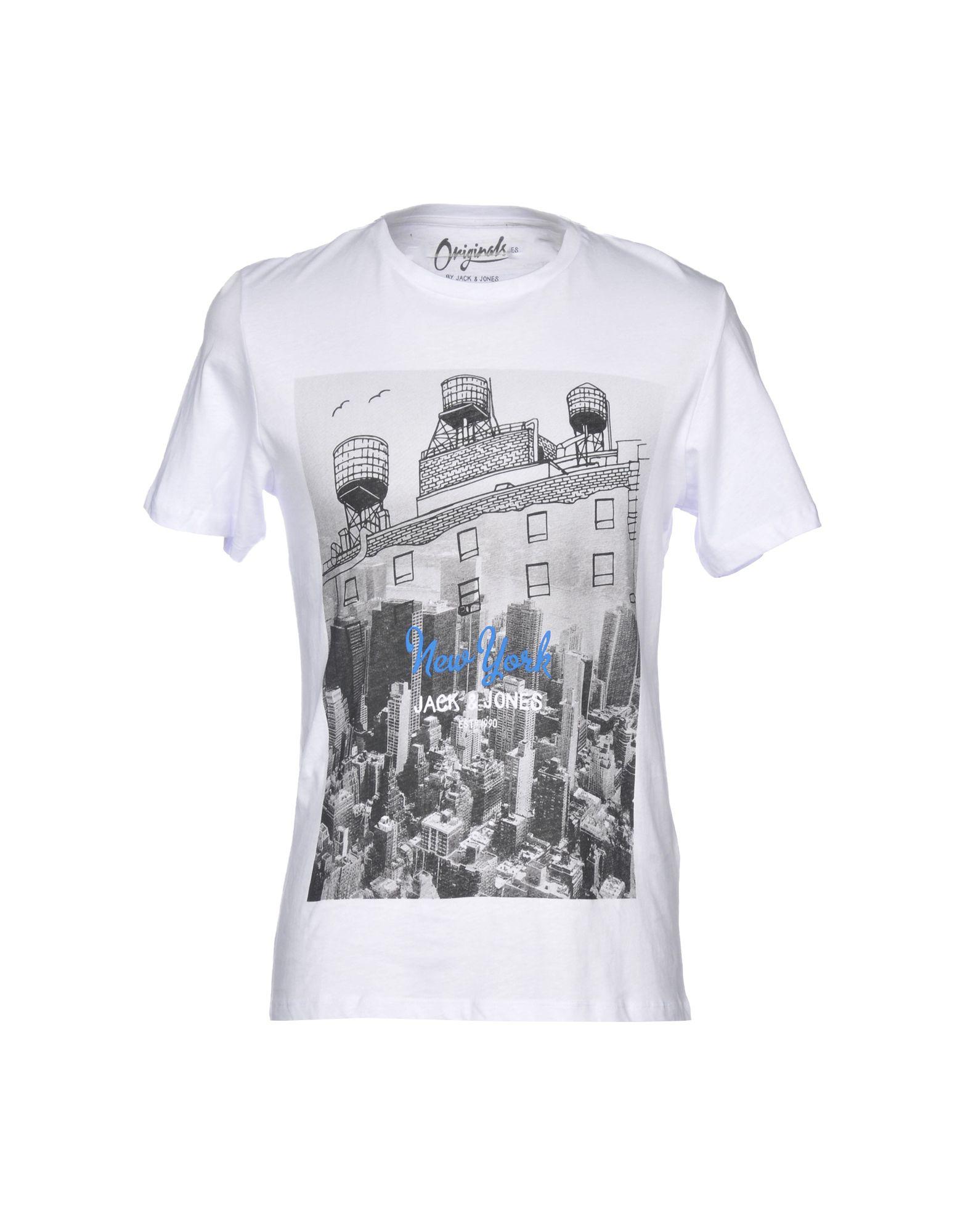 Originals By Jack & Jones T-shirts in White for Men - Lyst