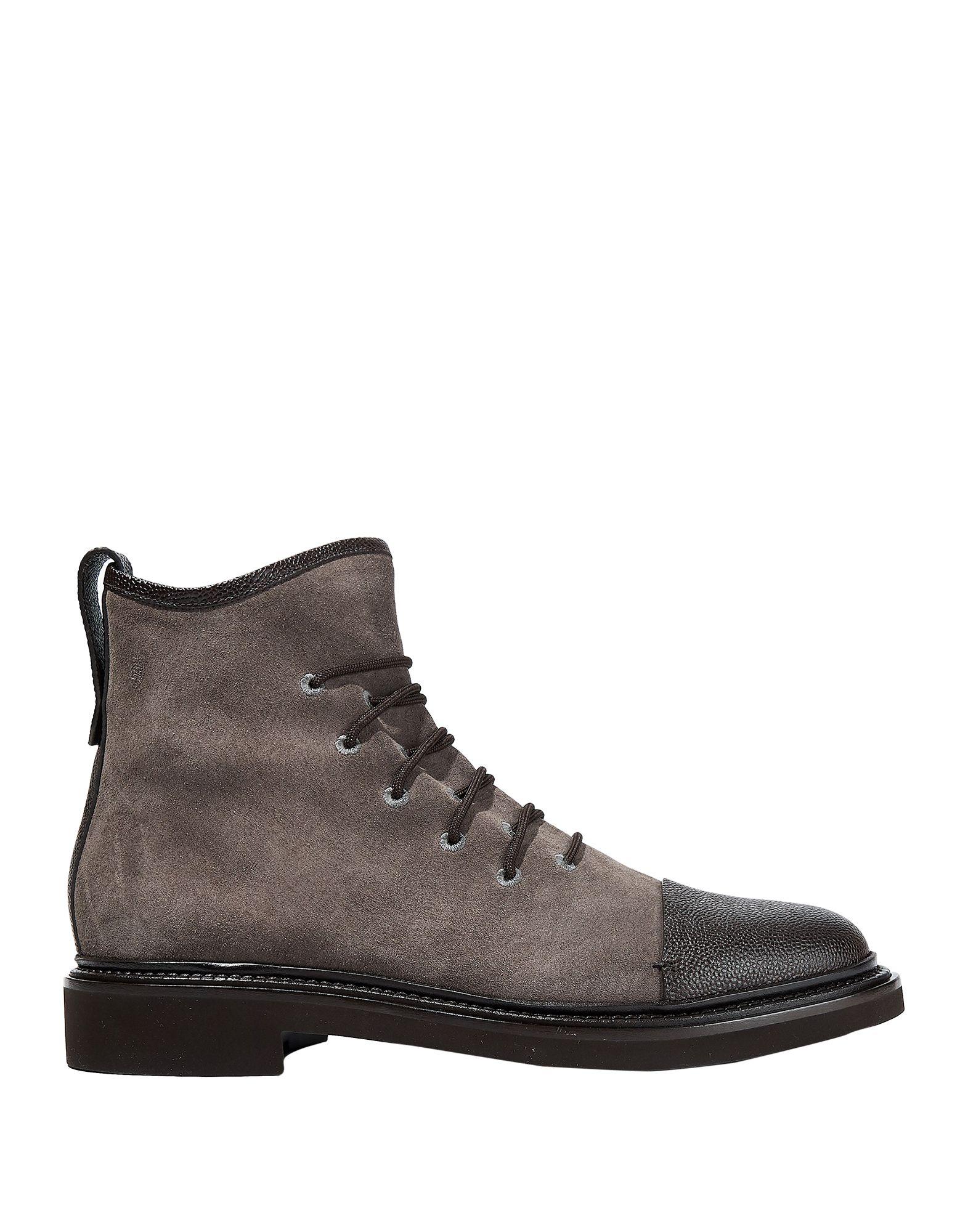 Giorgio Armani Leather Ankle Boots in Dark Brown (Brown) for Men - Lyst