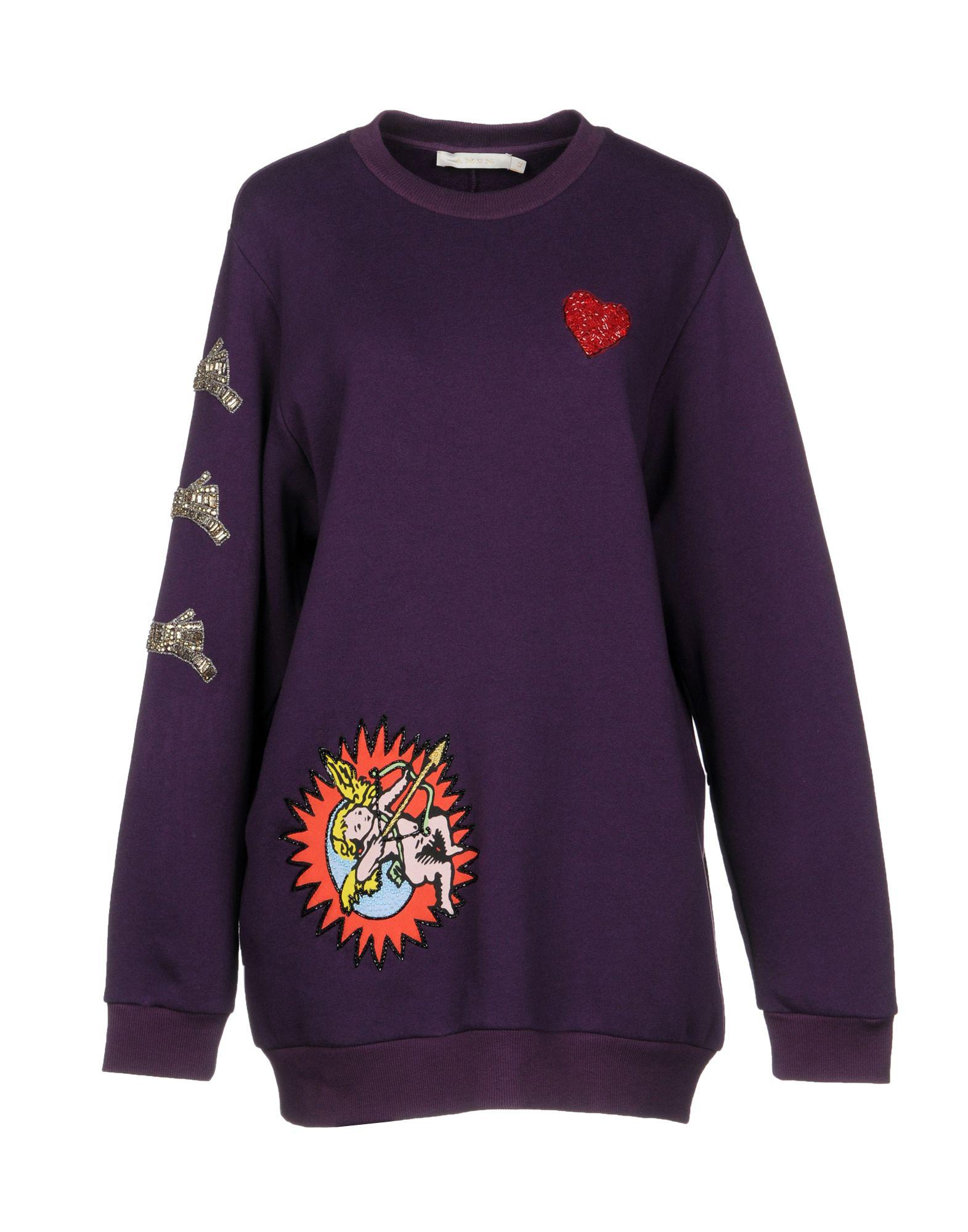 ami purple sweatshirt