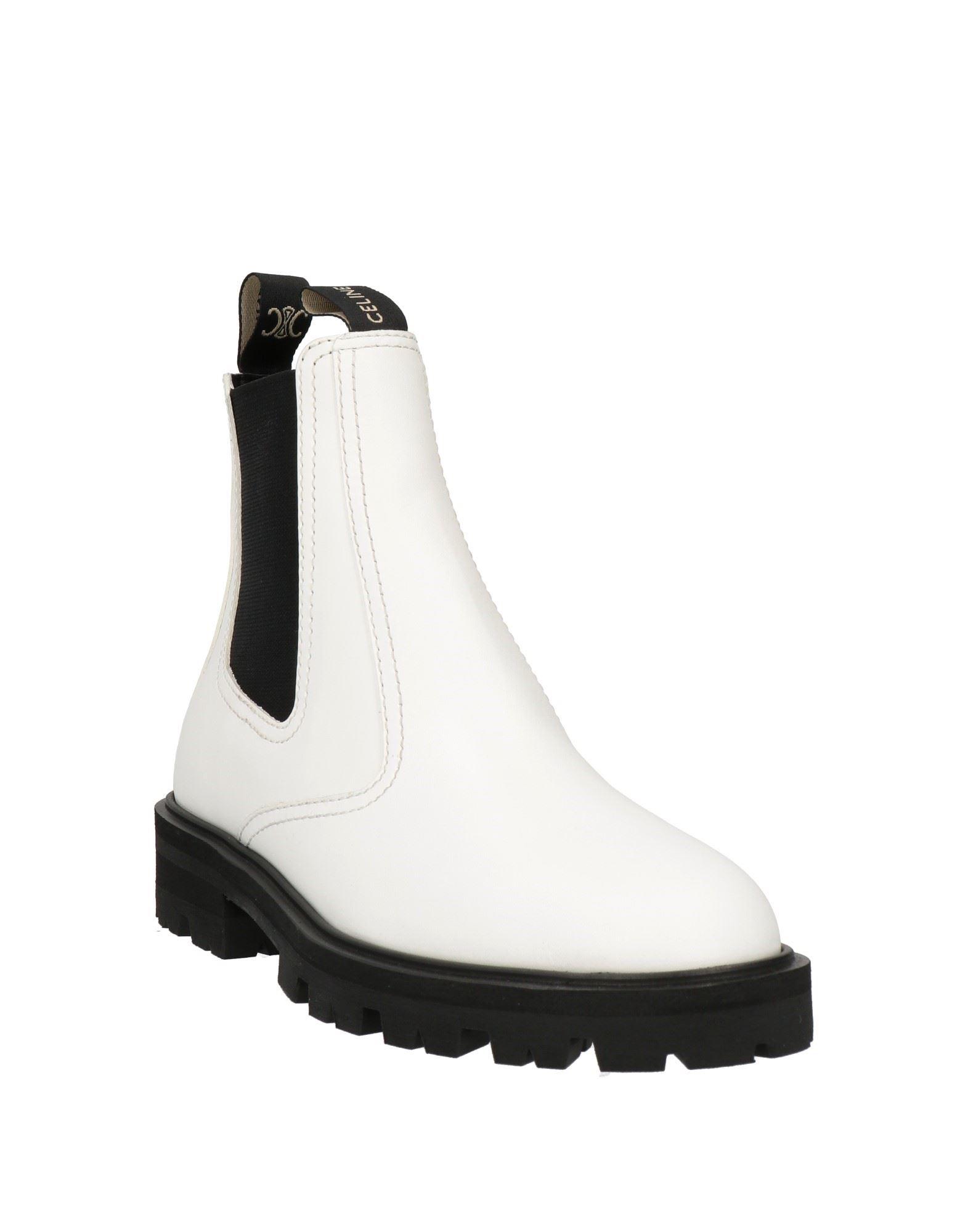 Celine Ankle Boots in White Lyst