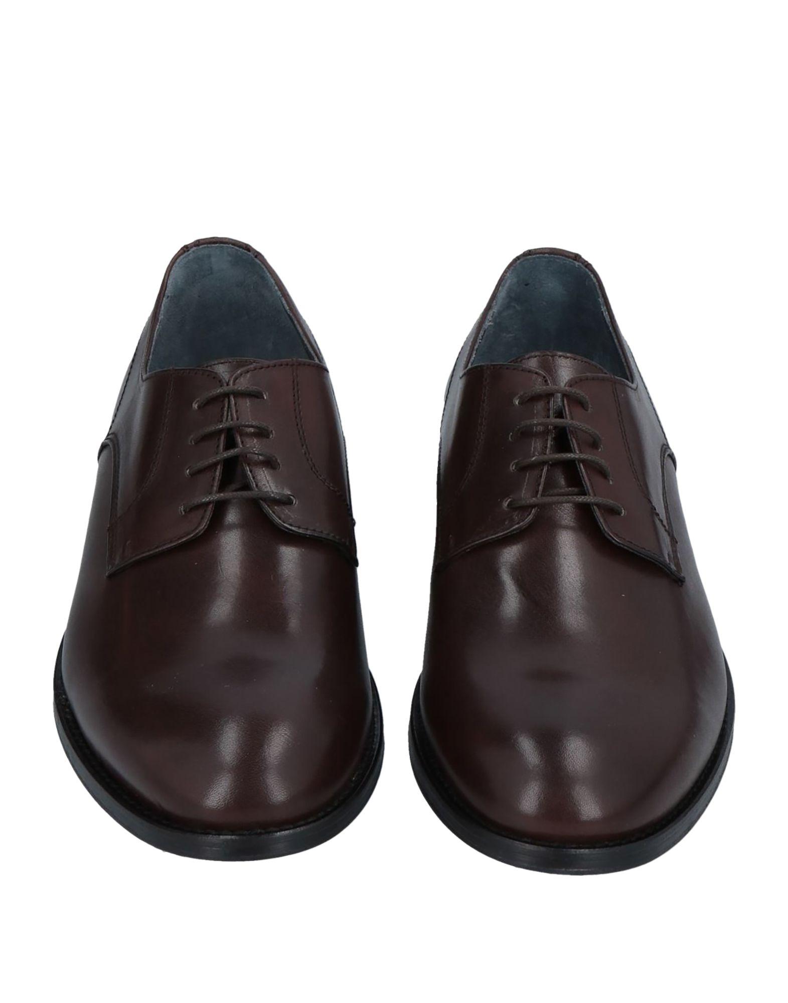 Pollini Leather Lace-up Shoe in Dark Brown (Brown) for Men - Lyst