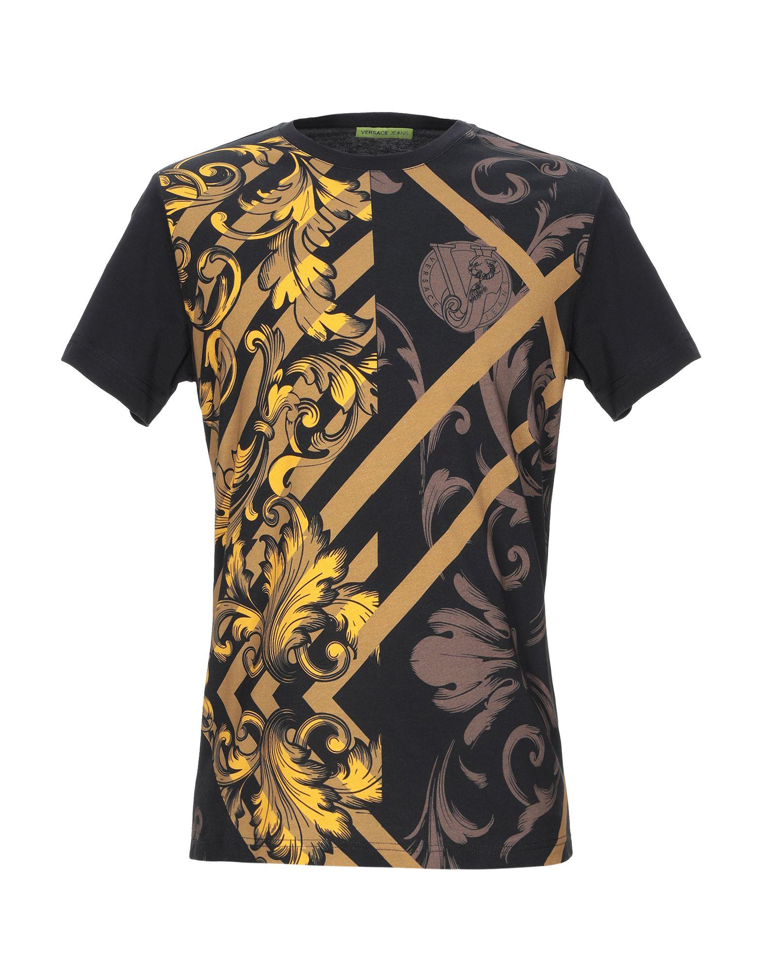 Versace Jeans Cotton Tshirt in Yellow for Men Lyst