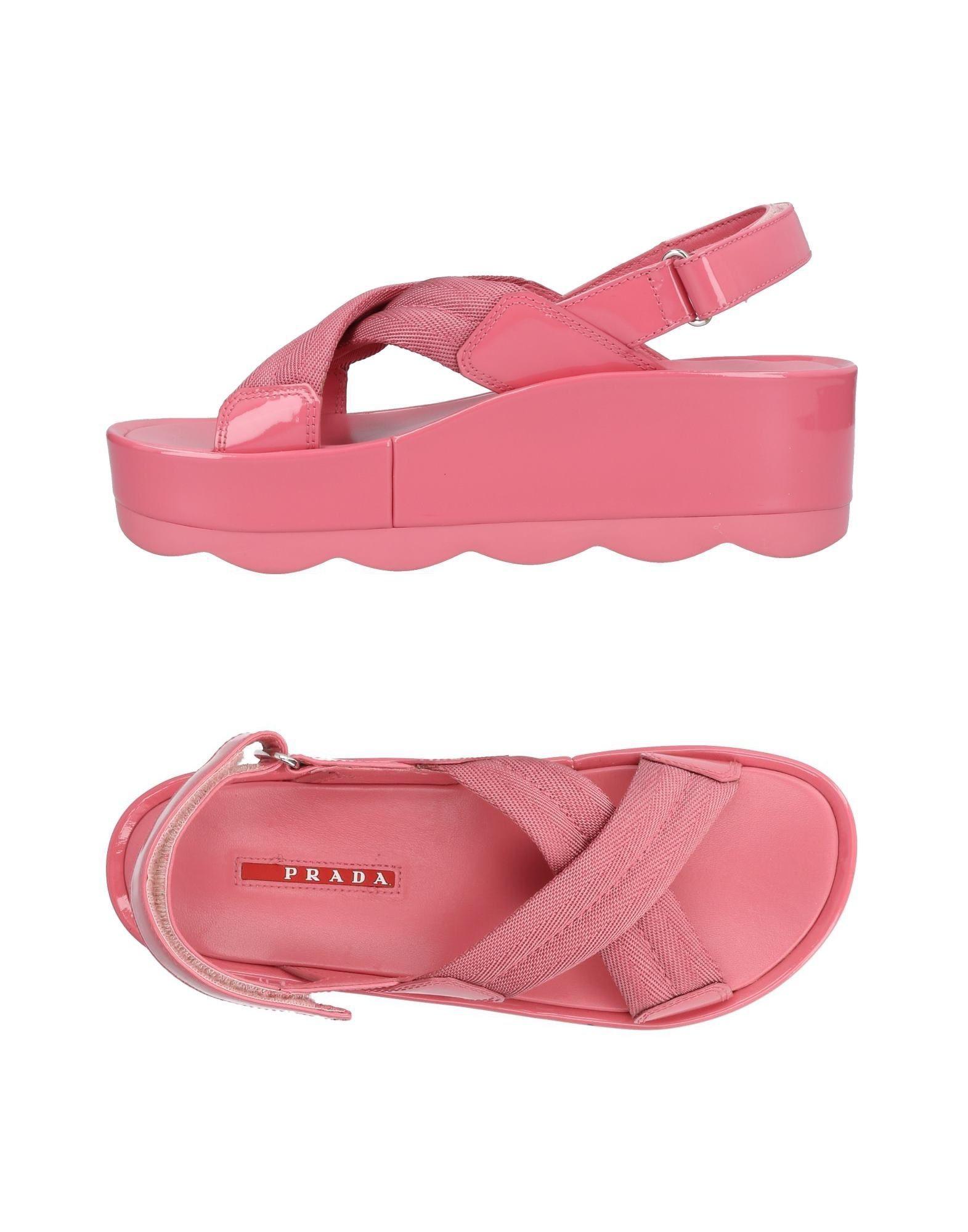 prada pink sandals
