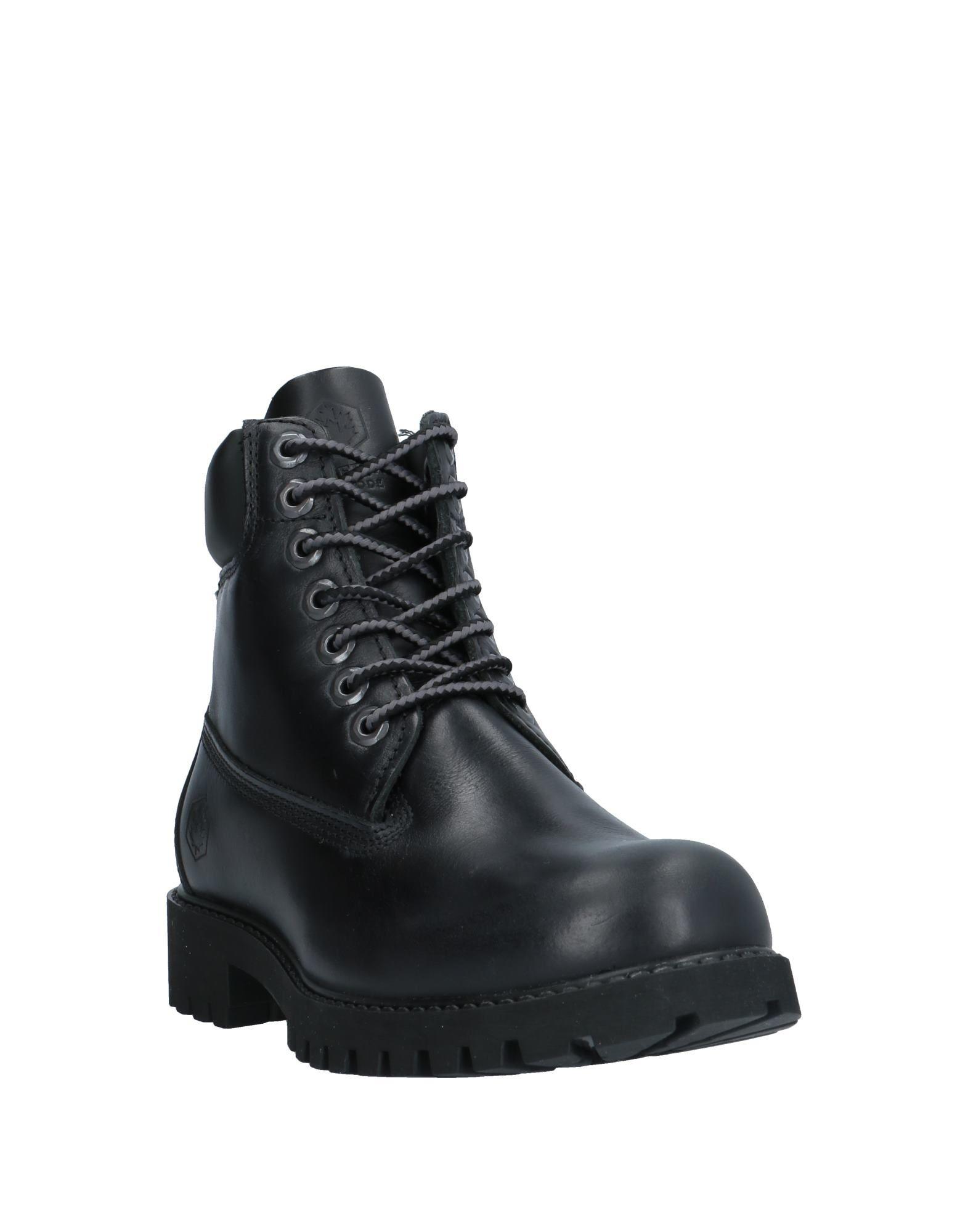 Lumberjack Leather Ankle Boots in Black for Men Lyst