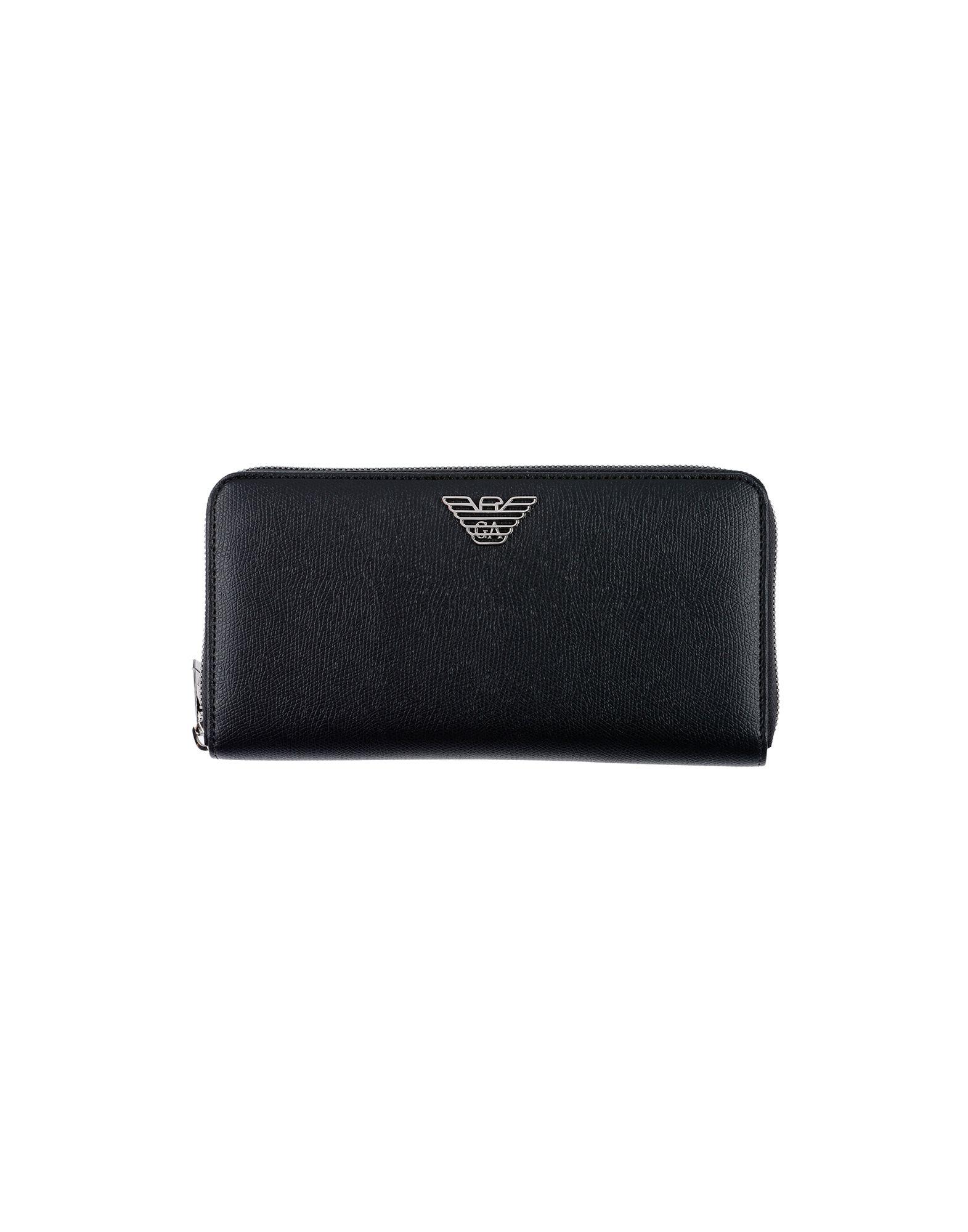 Emporio Armani Wallet in Black for Men - Lyst
