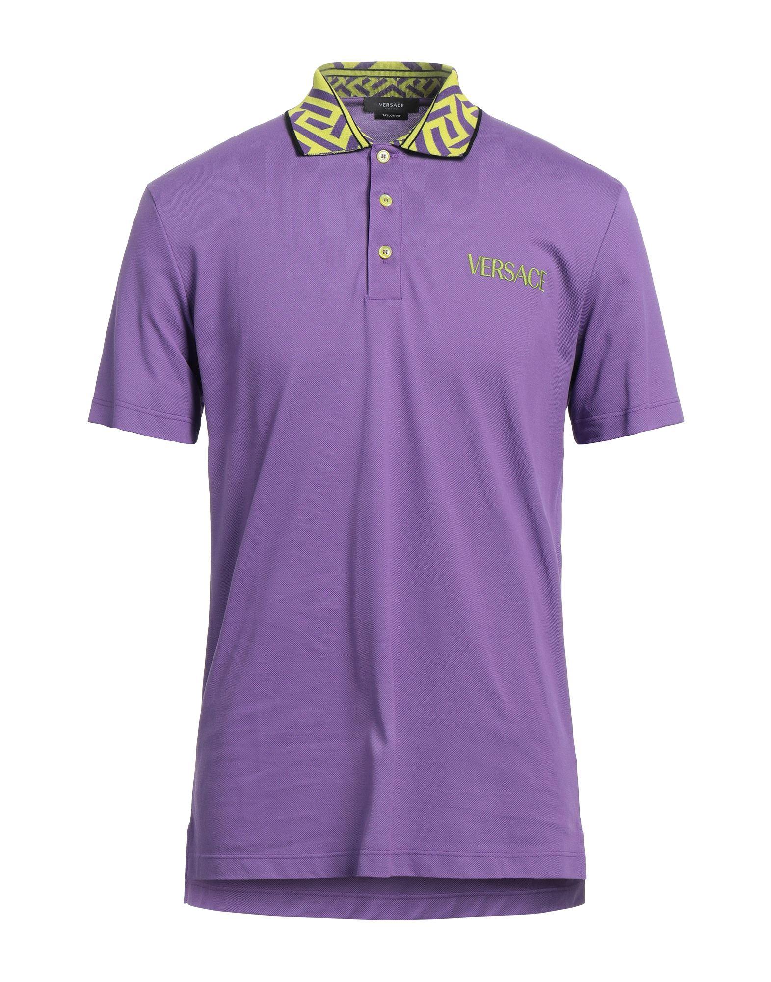 Purple versace cheap shirt
