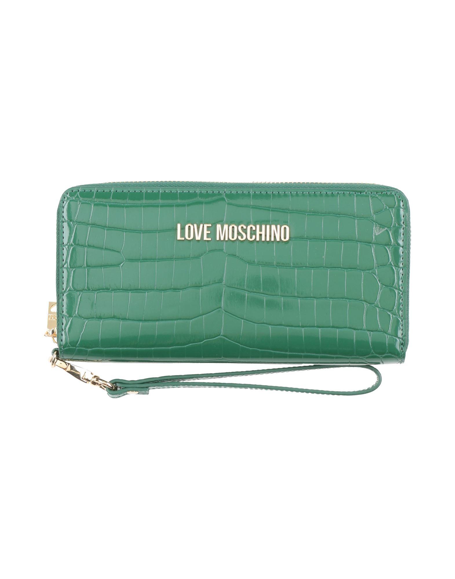 Portafogli e portatessere Verde Love Moschino da donna Lyst