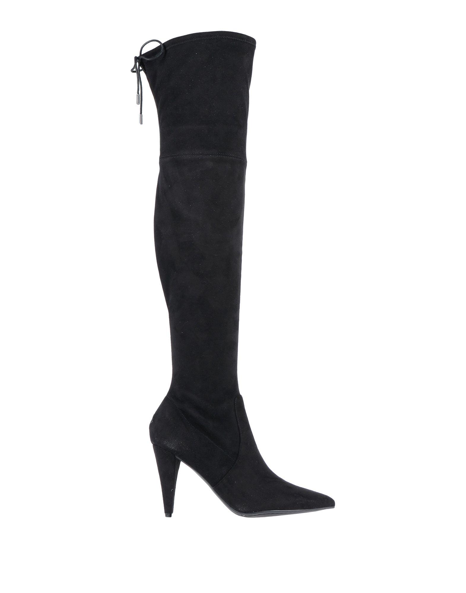 guess black leather boots
