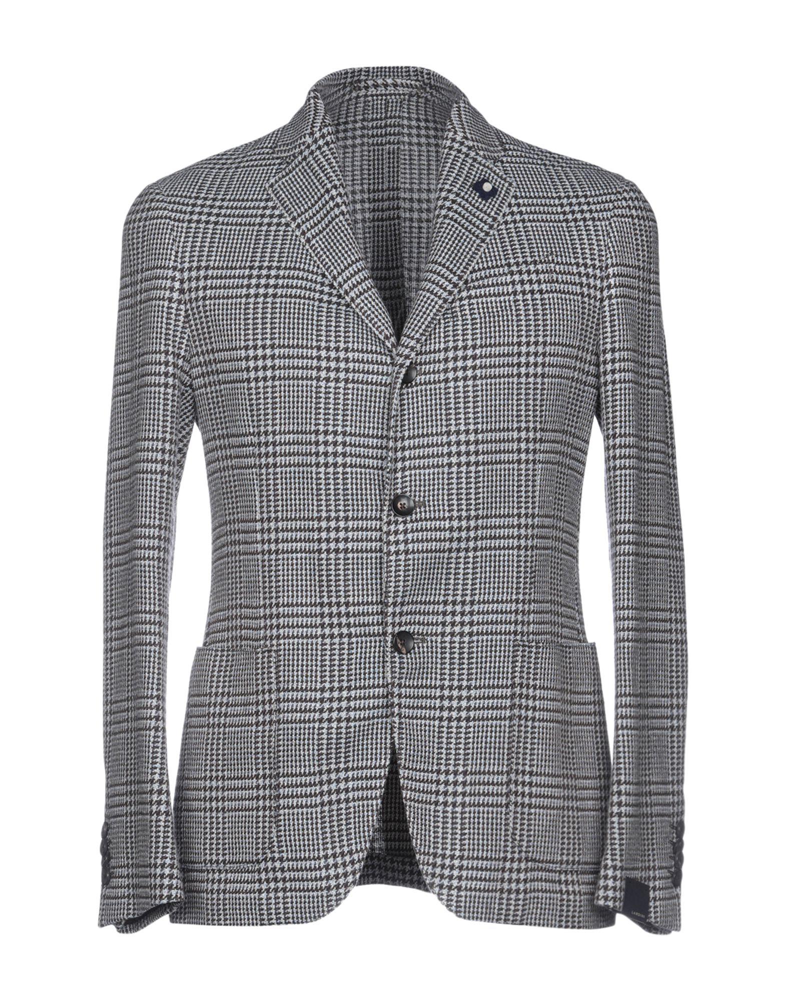 Lardini Cotton Blazer in Grey (Gray) for Men - Lyst