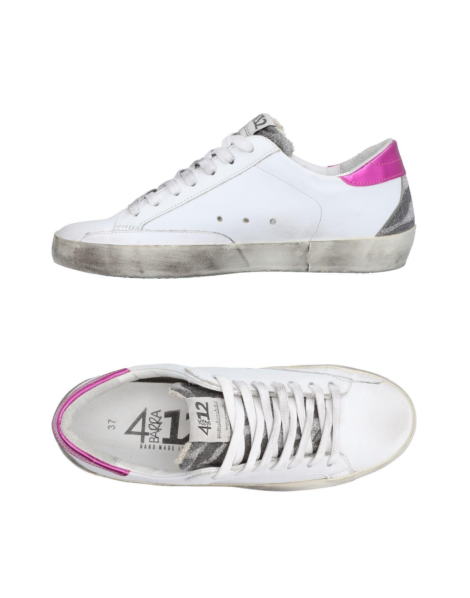 Quattrobarradodici Leather Low-tops & Sneakers in White - Lyst