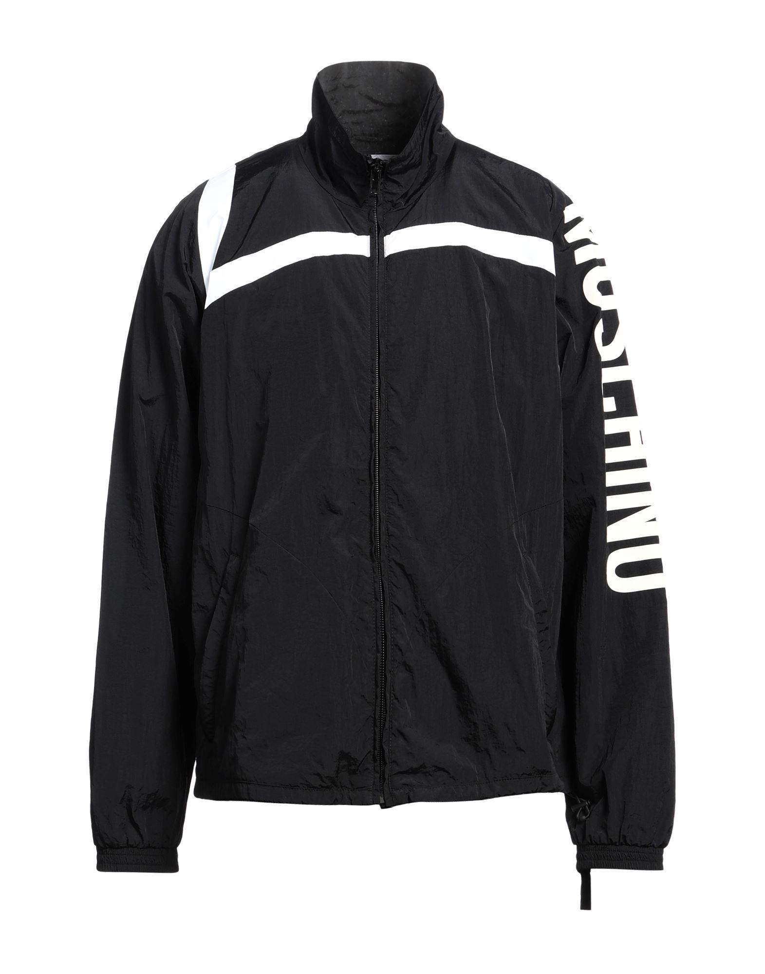 Moschino Windbreaker Jacket with Logo Print in Black for Men Lyst