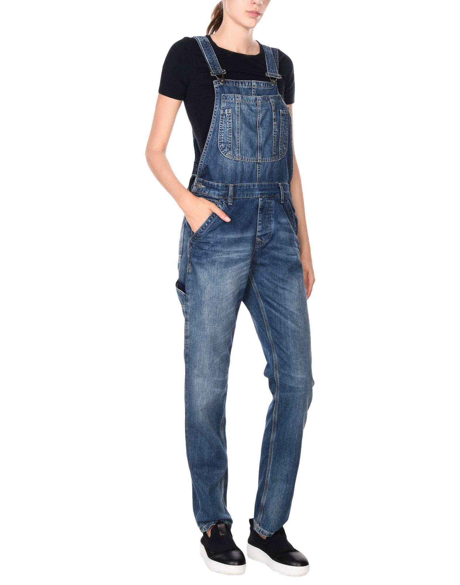 Jack & Jones Denim Overalls in Blue - Lyst