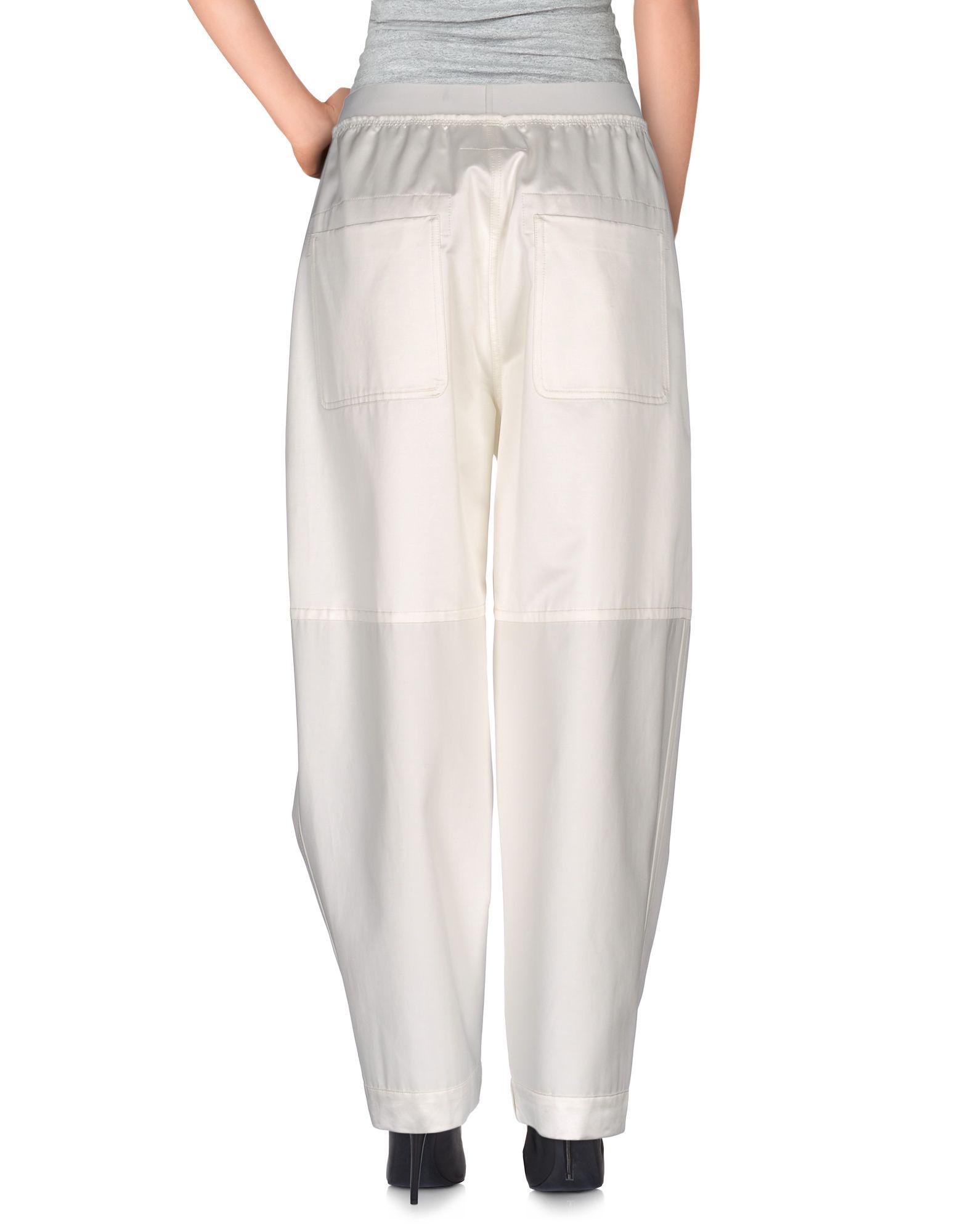 MM6 by Maison Martin Margiela Casual Pants in White - Lyst