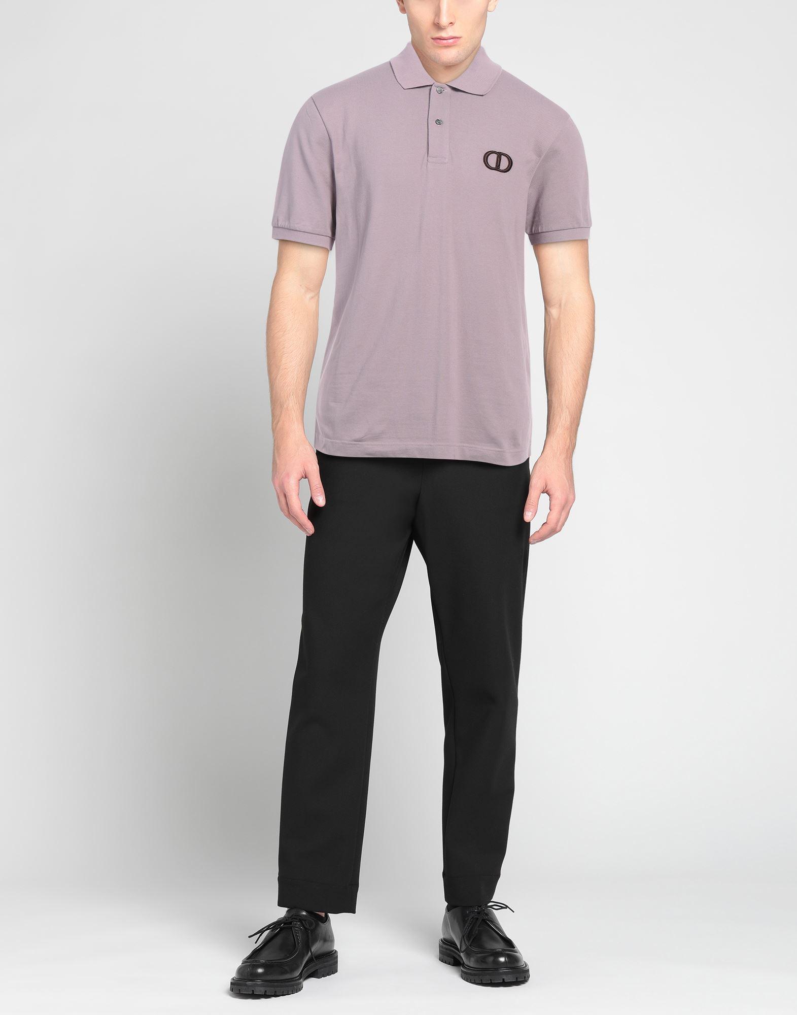 Dior Polo Shirt Cotton in Purple for Men | Lyst