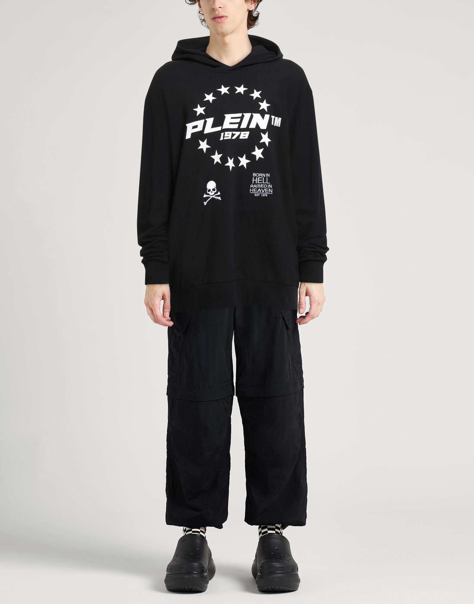 パーカー・フーディ Philipp Plein Relaxed Fit Black Sweatshirt IMG_7561_1200x1200_crop_center