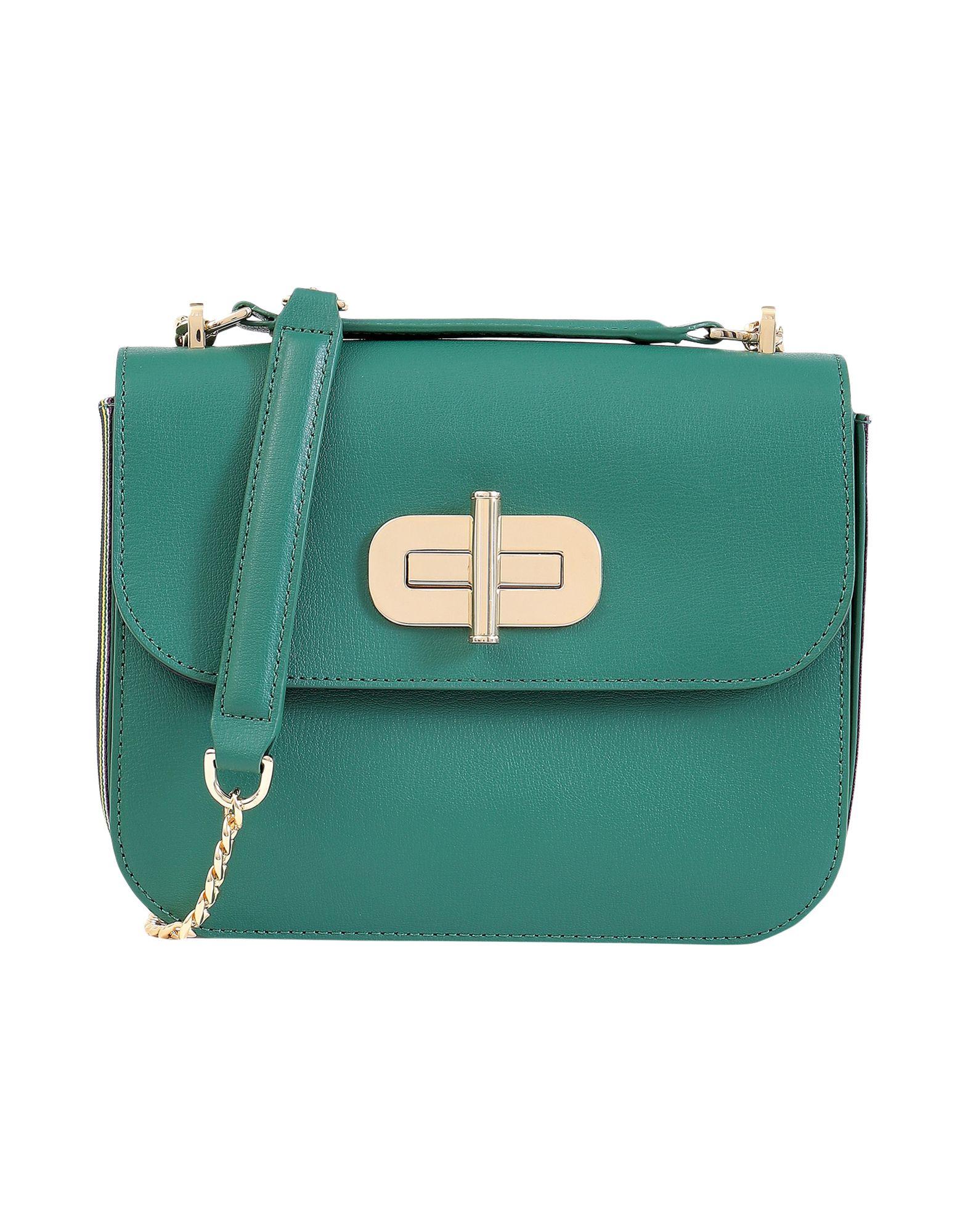 Tommy Hilfiger Leather Cross-body Bag in Green - Lyst