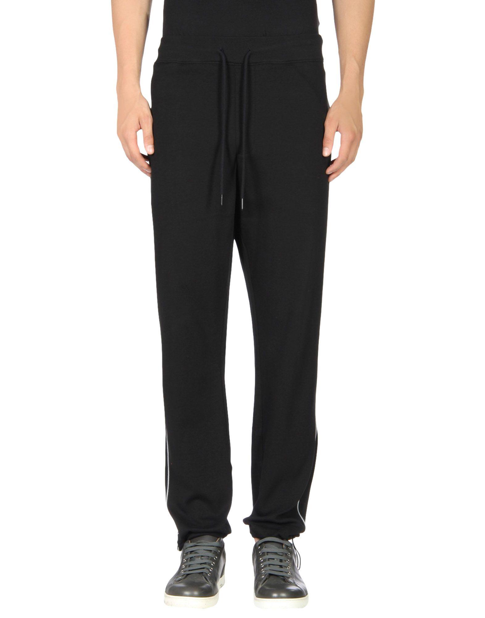 Armani Exchange Cotton Casual Pants in Black for Men - Lyst