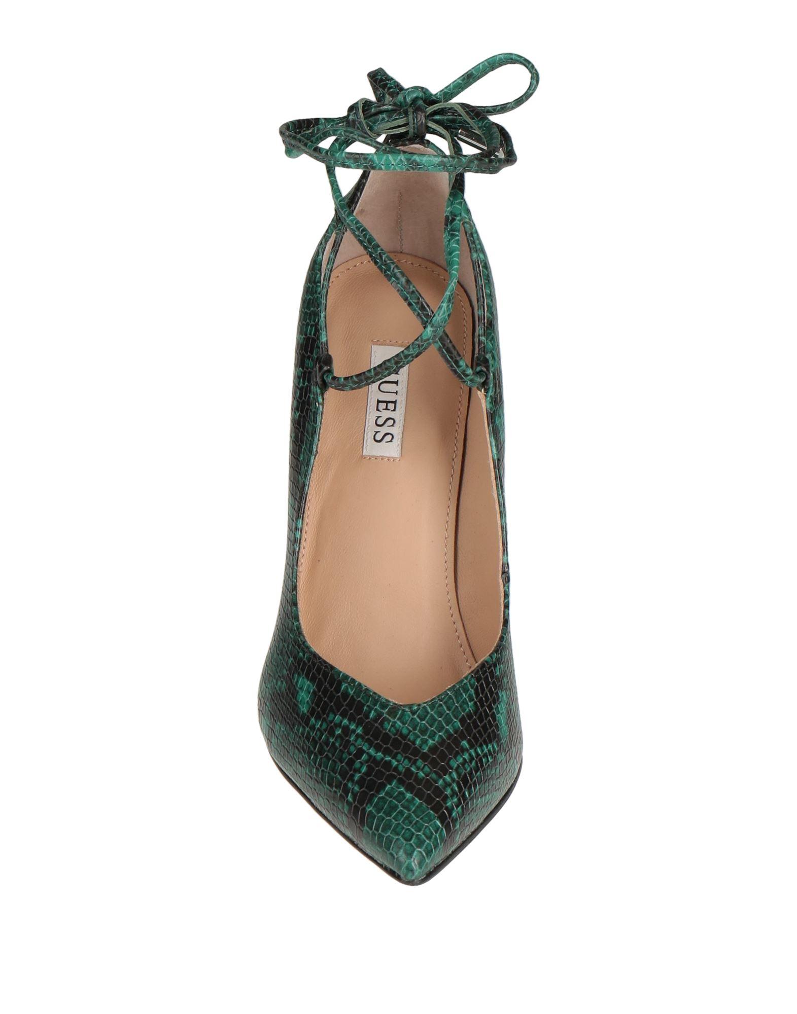 Guess Leather Pumps in Green | Lyst