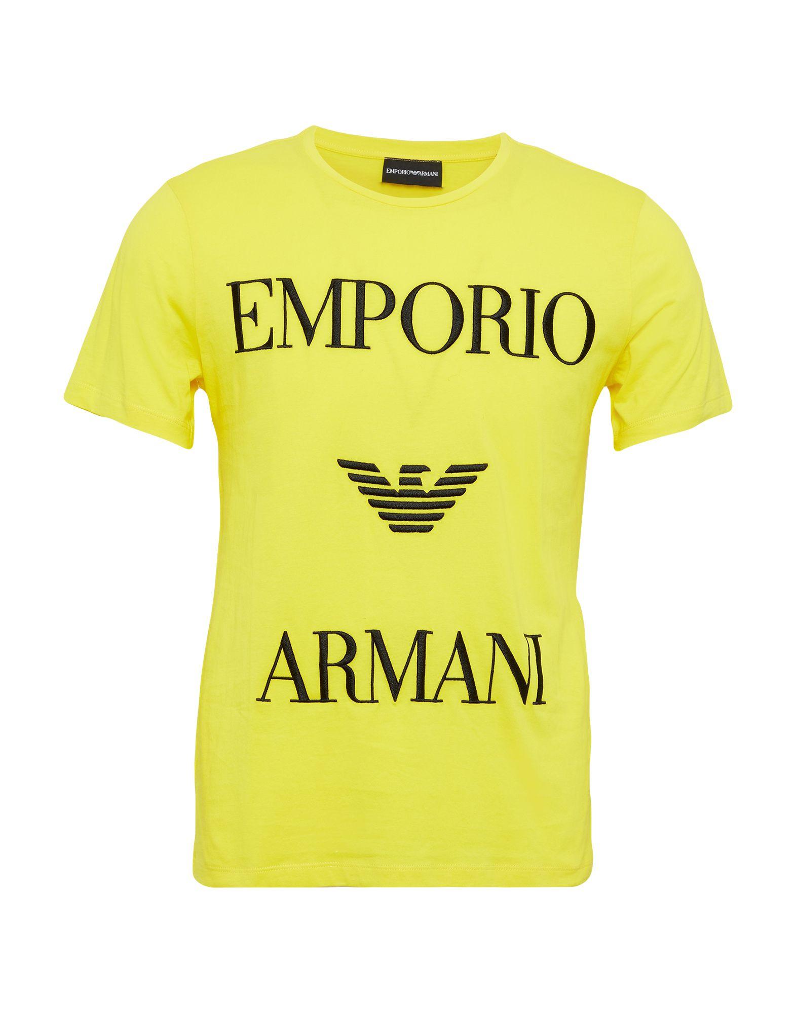 Emporio Armani Tshirt in Yellow for Men Lyst