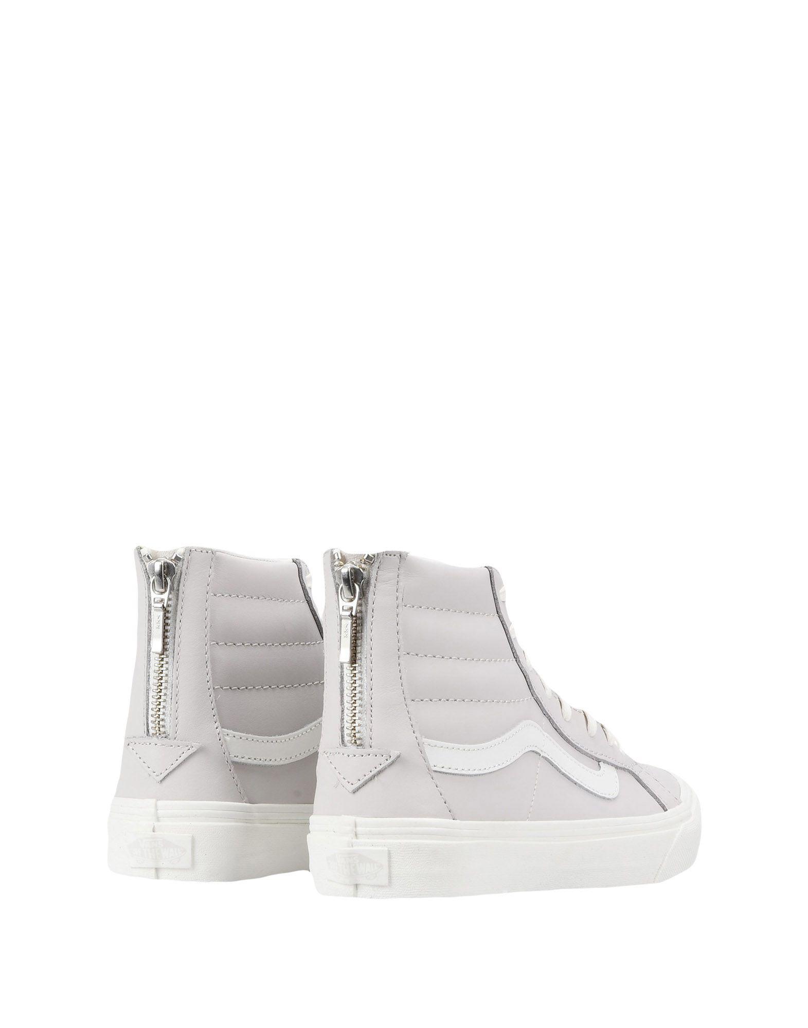 Vans Leather Hightops & Sneakers in Light Grey (Gray) Lyst