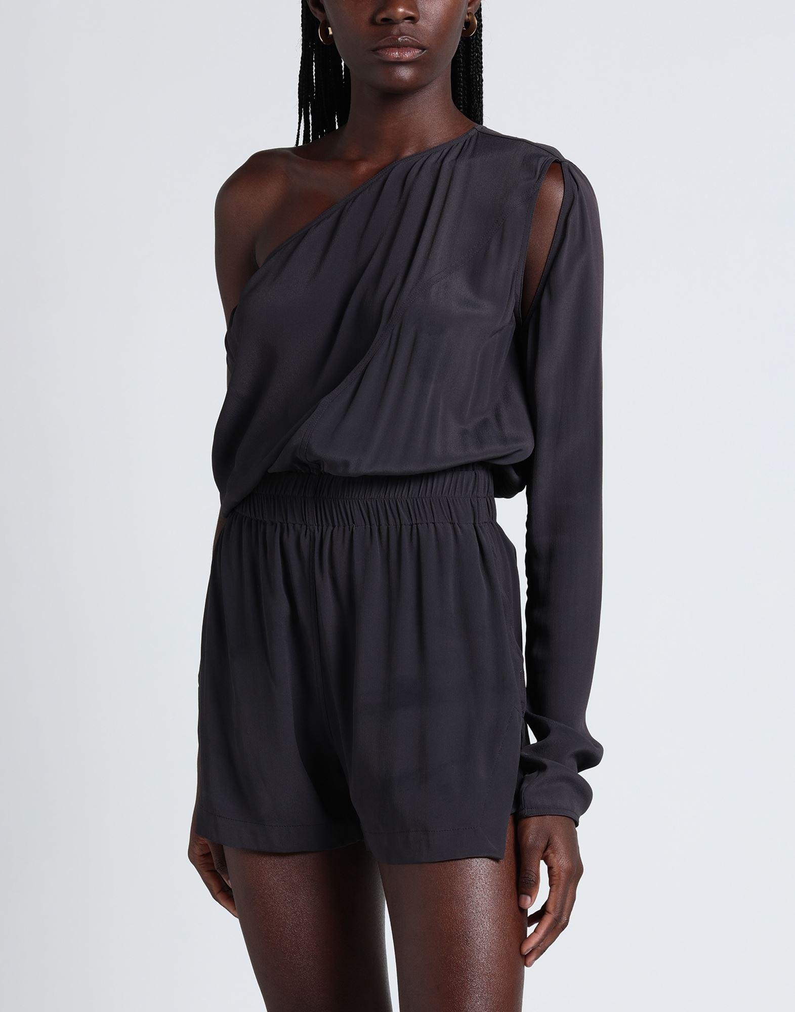 Womens Clothing Jumpsuits and rompers Full-length jumpsuits and rompers Rick Owens Gary Crepe De Chine Jumpsuit in Black 