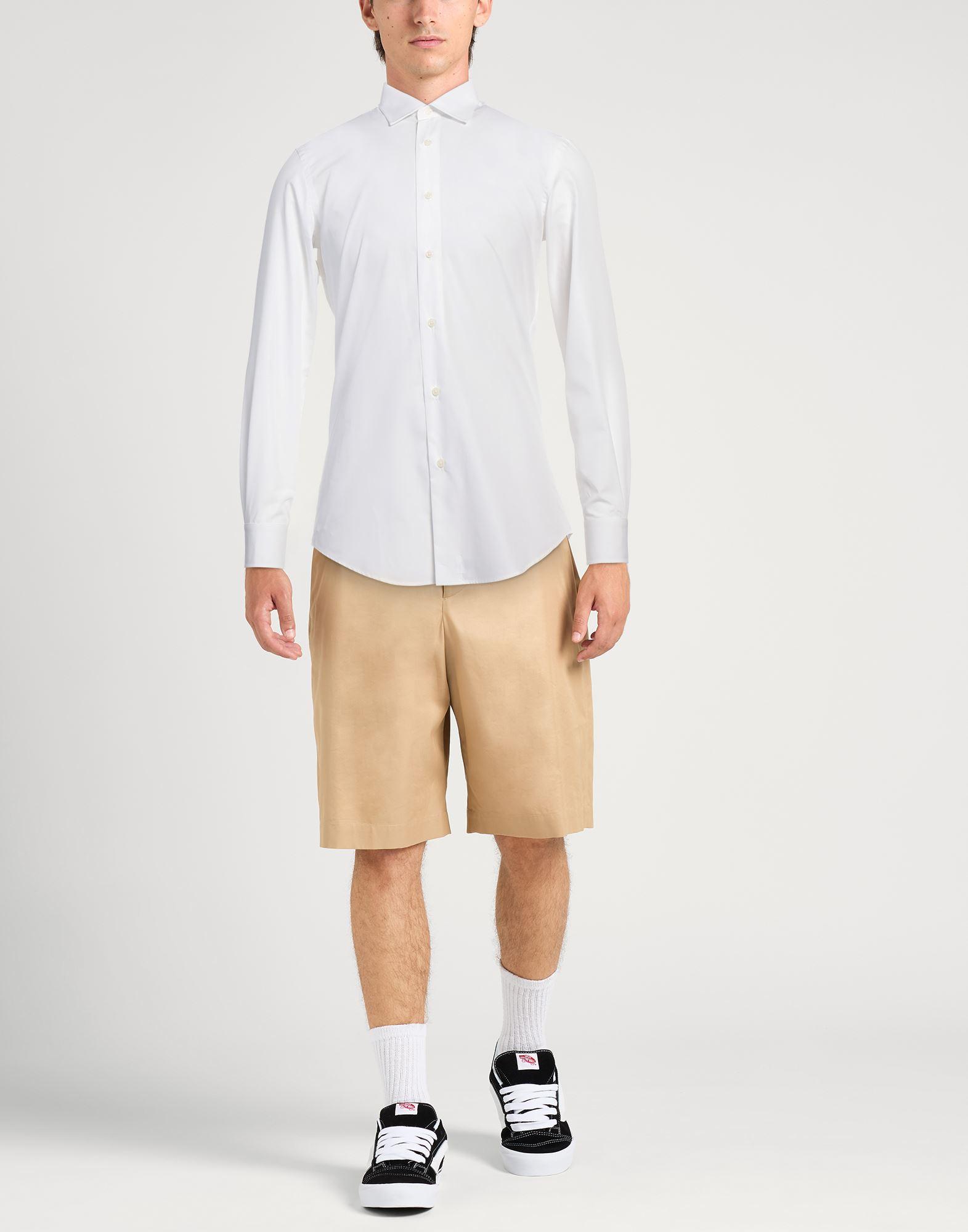 Tシャツ・カットソー GHERARDINI White Shirt with Classic Collar in Cotton Man Gherardini Shirt Cotton in White for Men | Lyst