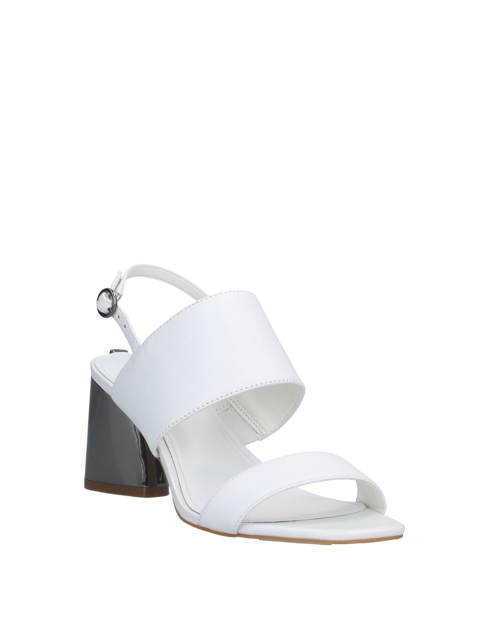 guess white flat sandals