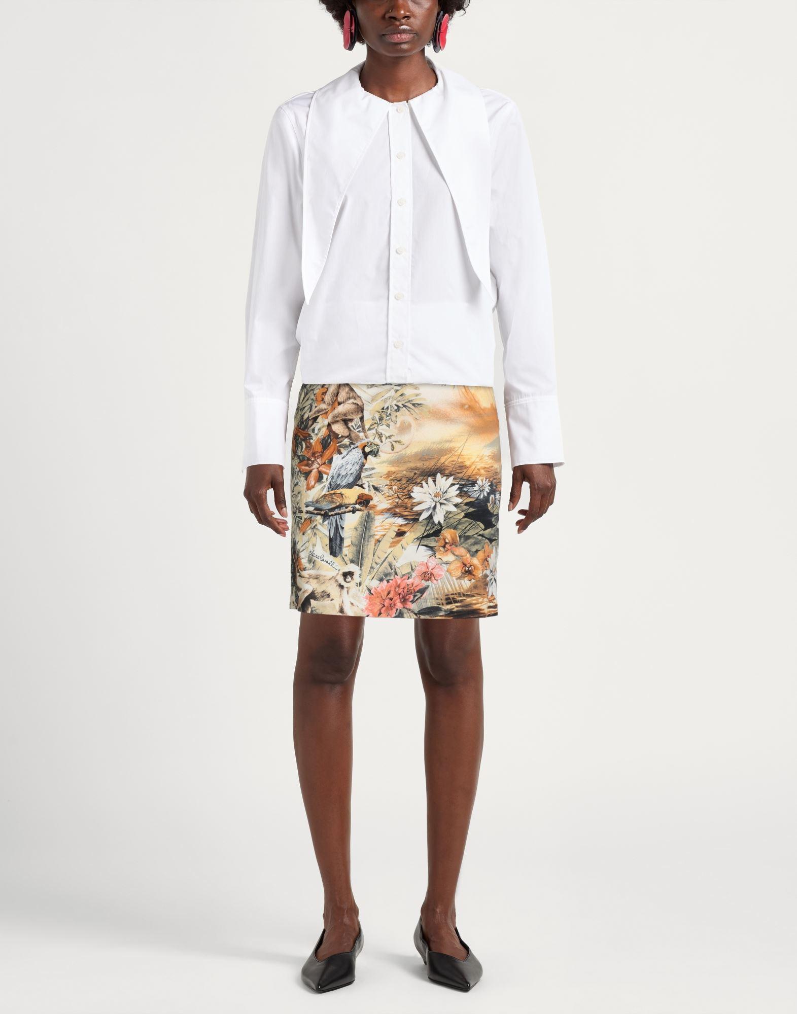 ワンピース ROBERTO CAVALLI Women Mid Skirts RKT126 BEIGE Roberto Cavalli Skirts for Women | Online Sale up to 74% off