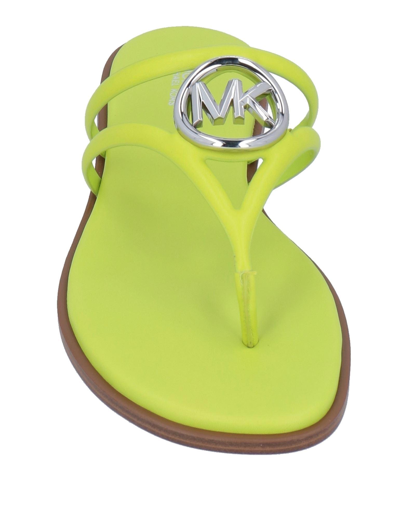 Michael kors flip flops womens yellow deals
