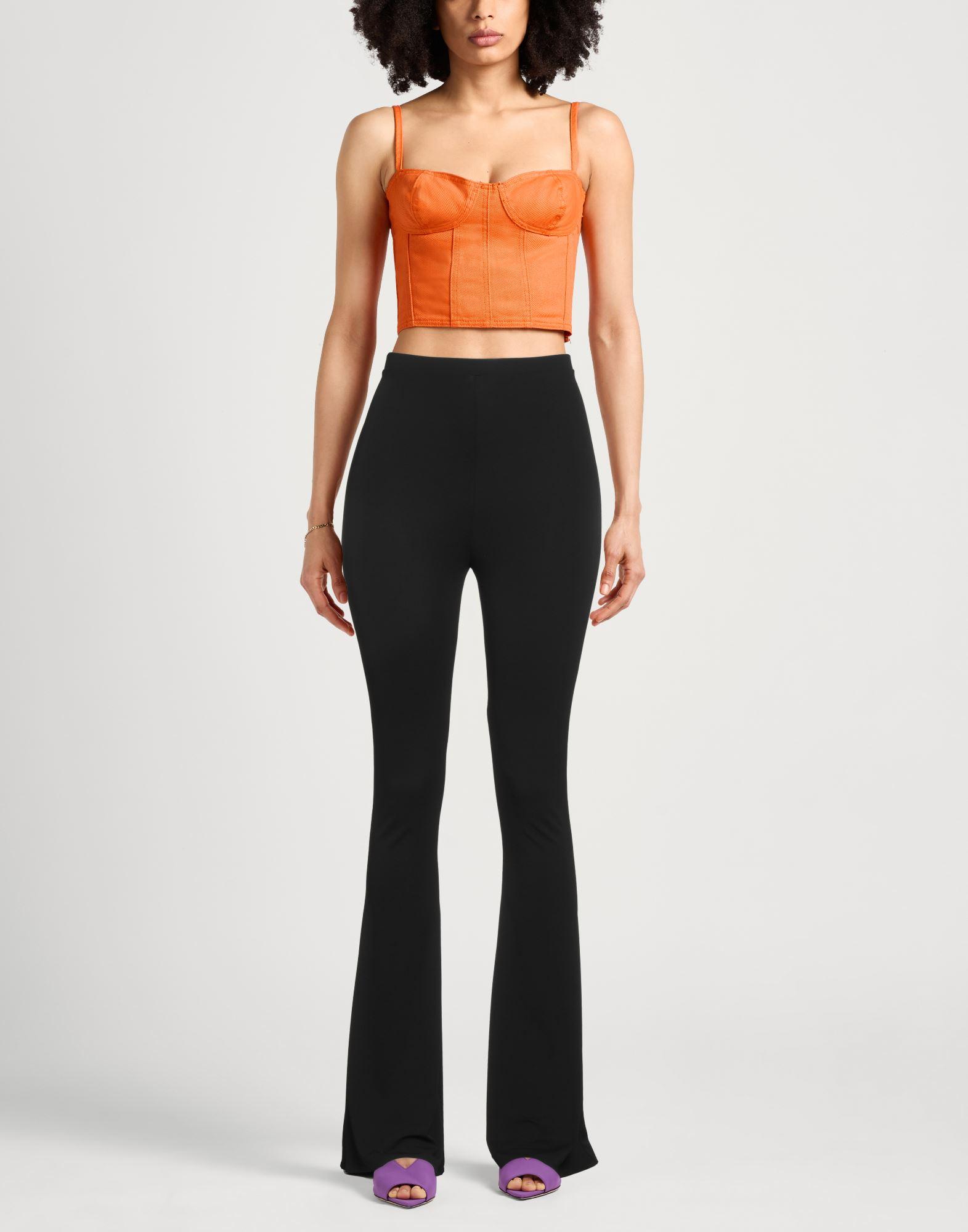 パンツ MAGDA BUTRYM SS23 STRAIGHT-LEG PANTS (186423_BLACK) MAGDA BUTRYM Pleated wool and silk-blend cady straight-leg