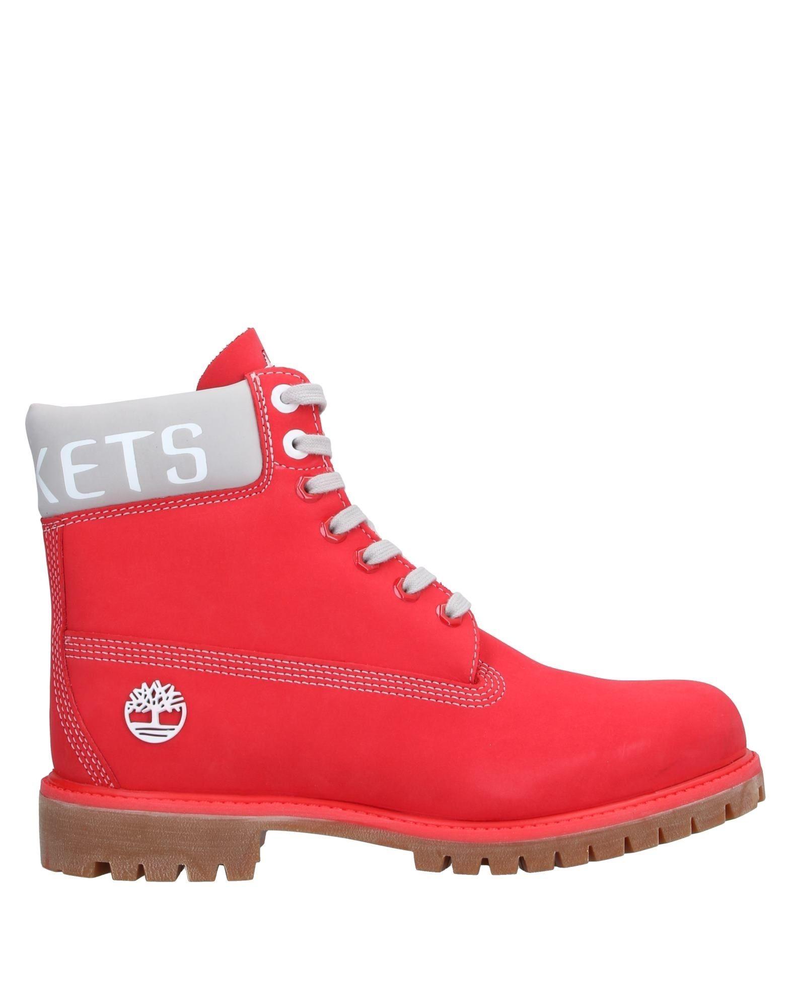 timberlands with red laces