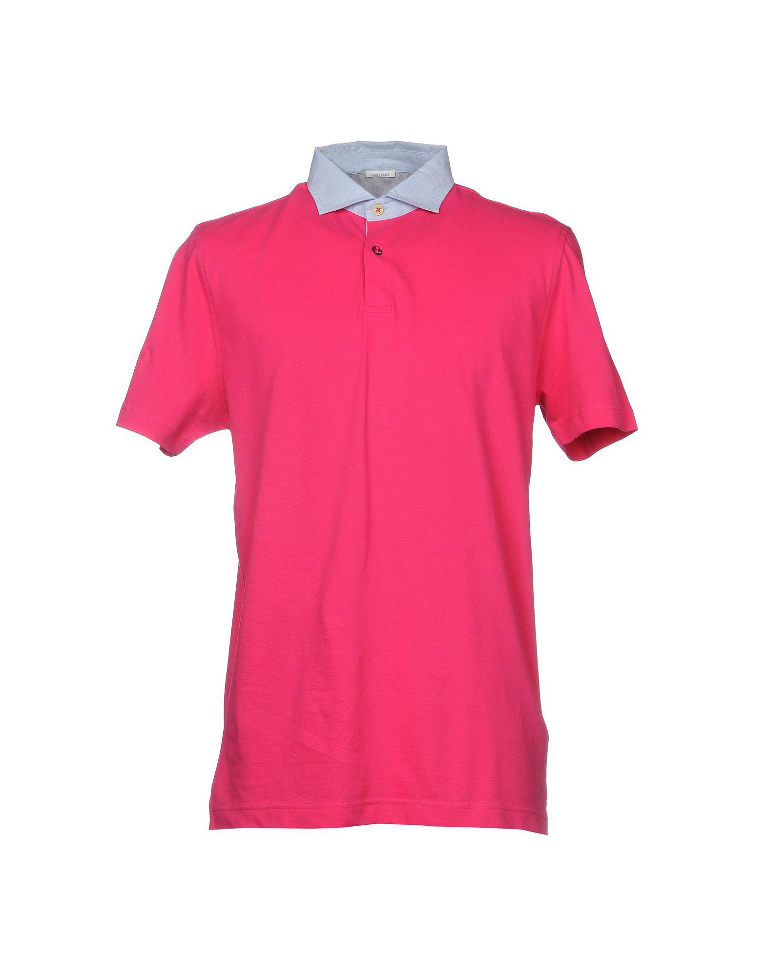 Lyst Heritage Polo Shirt in Pink for Men