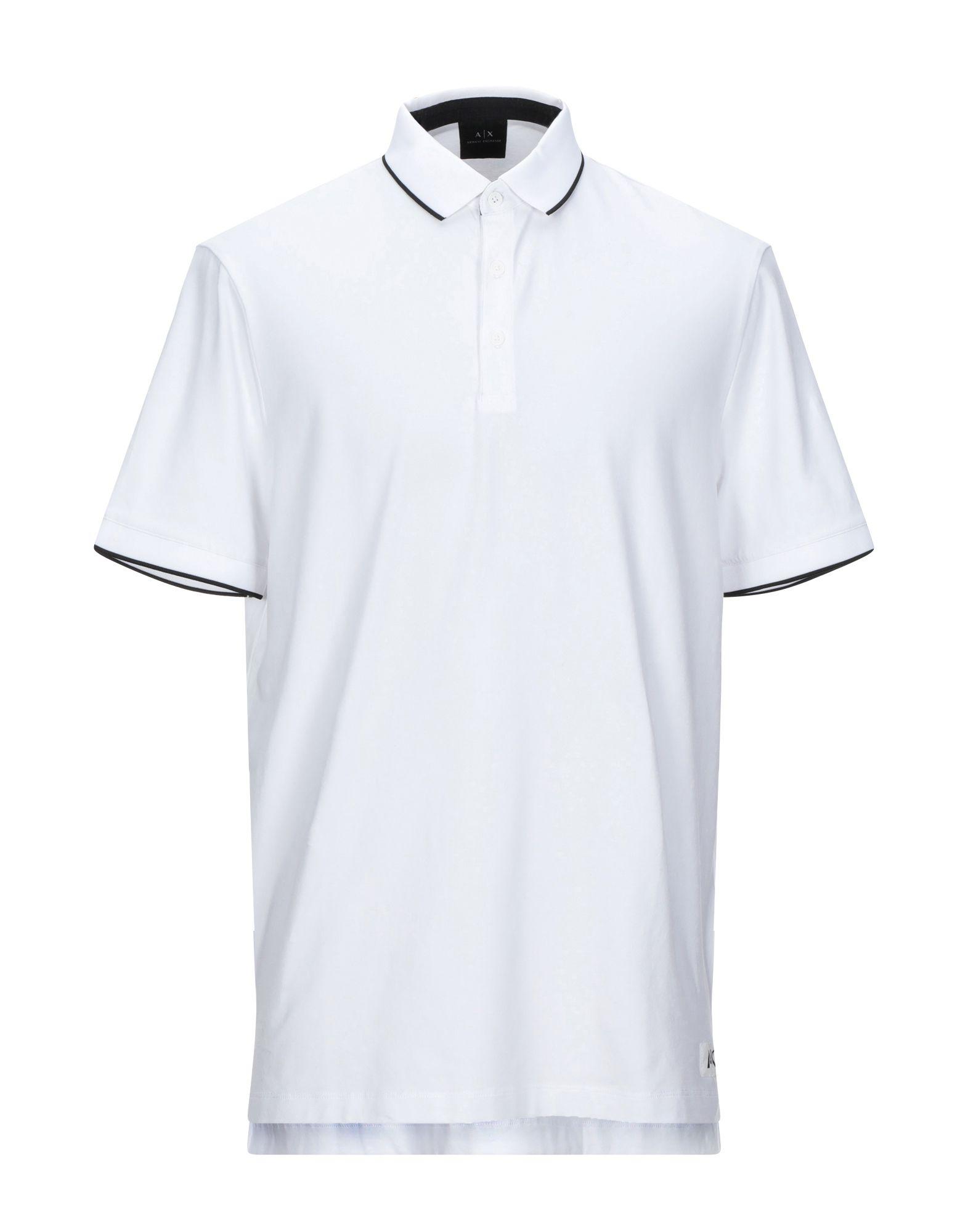 Armani Exchange Cotton Polo Shirt in White for Men - Lyst